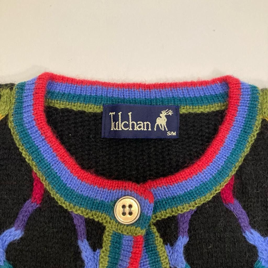Vintage Vintage Tulchan Multicolour Cardigan Sweater Retro Size US S / EU 44-46 / 1 - 5 Thumbnail