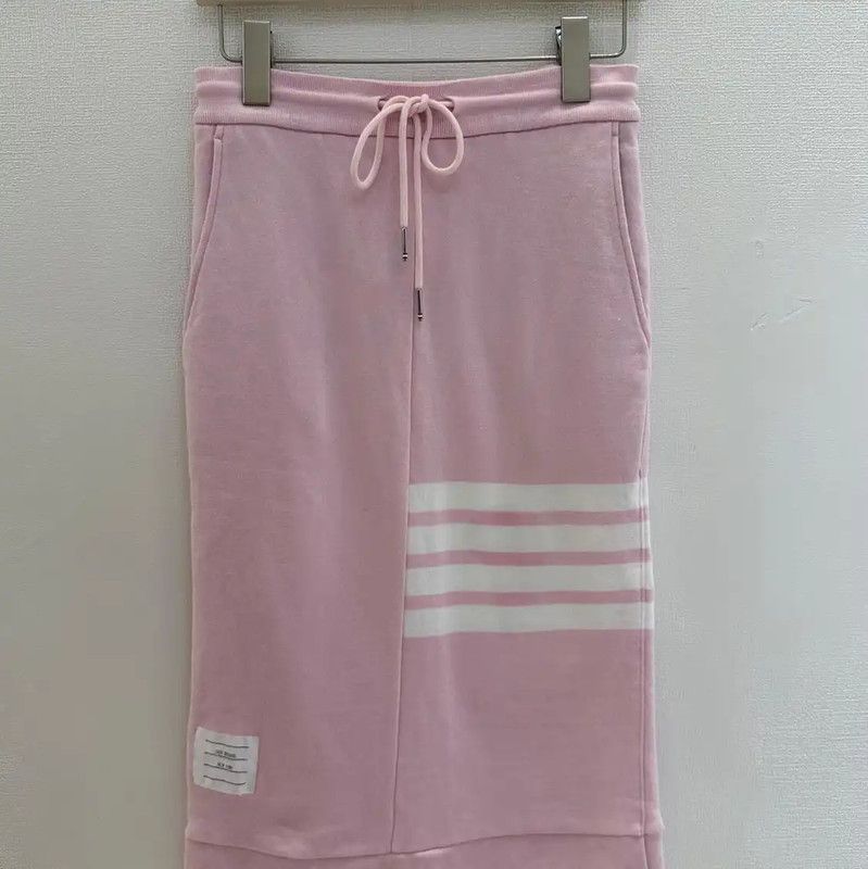 Thom Browne Thom Browne Pink Striped Midi Skirt 0089 Size 26" / US 2 / IT 38 - 1 Thumbnail