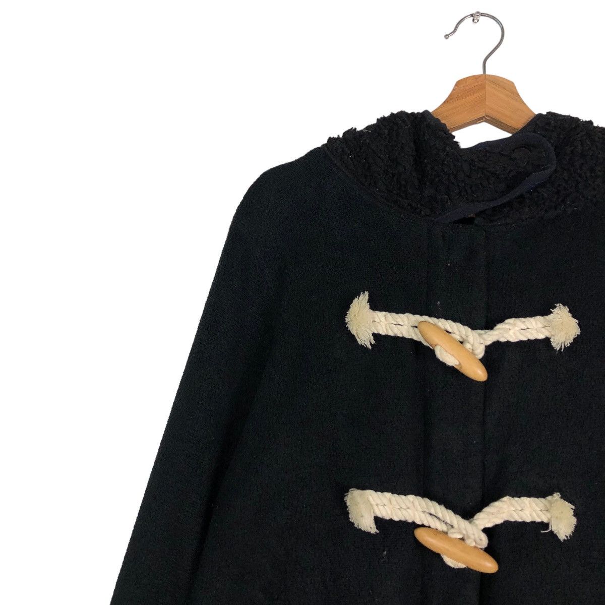 Issey Miyake 🔥Wool Biker Jacket Wood Button Mercibeaucoup Jevous Enprie Size US M / EU 48-50 / 2 - 7 Thumbnail