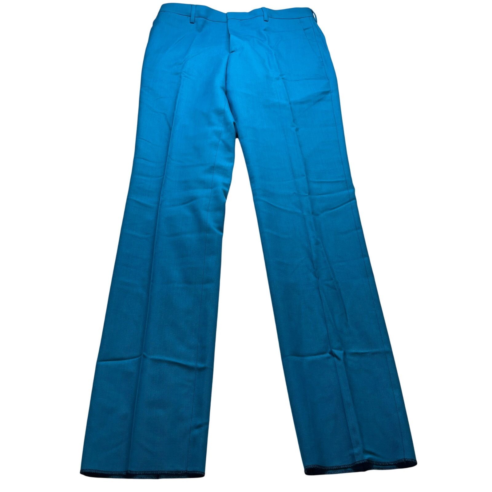 10-41 PAUL SMITH Men's Dress Pants Wool Teal Size 36/ 6R
