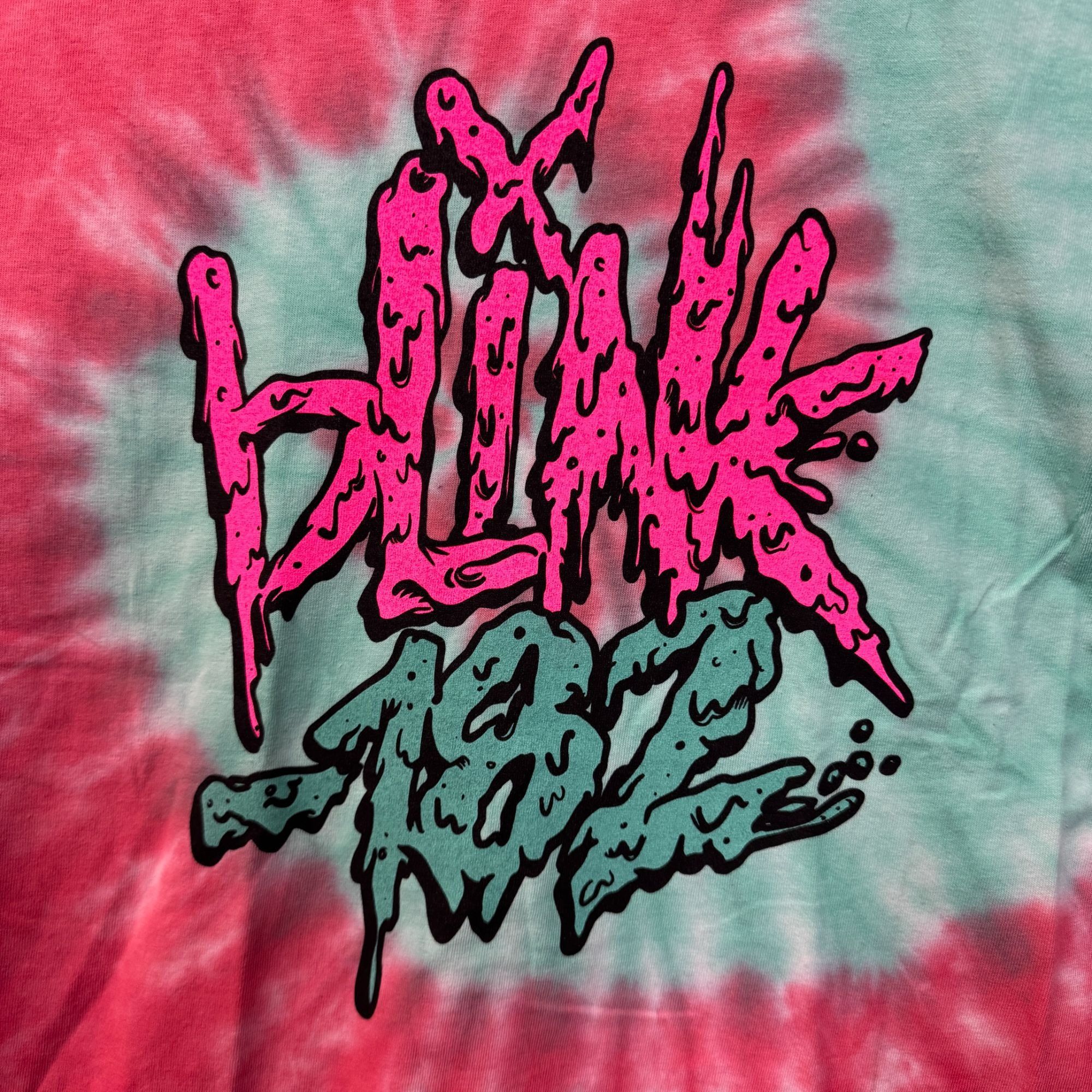 Band Tees Blink-182 Toxic Sludge Spell Out Pop Punk Band Tie Dye M Size US M / EU 48-50 / 2 - 2 Thumbnail