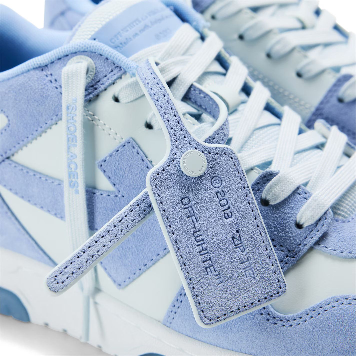 Off-White o1g2r1mq0226 Outofoffice Low-Top Trainers in Blue/White Size US 6 / EU 39 - 3 Thumbnail