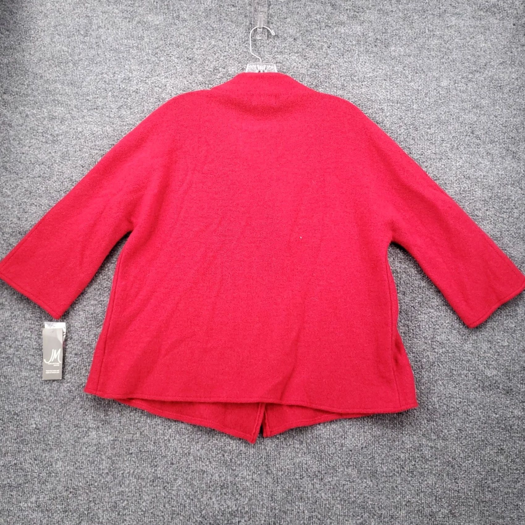 JM Collection JM Collection Cardigan Women Large Petite Pink Wrap Front 3/4 Sleeve Wool Jewel Rhinestone Knit Style Wrap Mens Girls Womens Size L / US 10 / IT 46 - 2 Thumbnail
