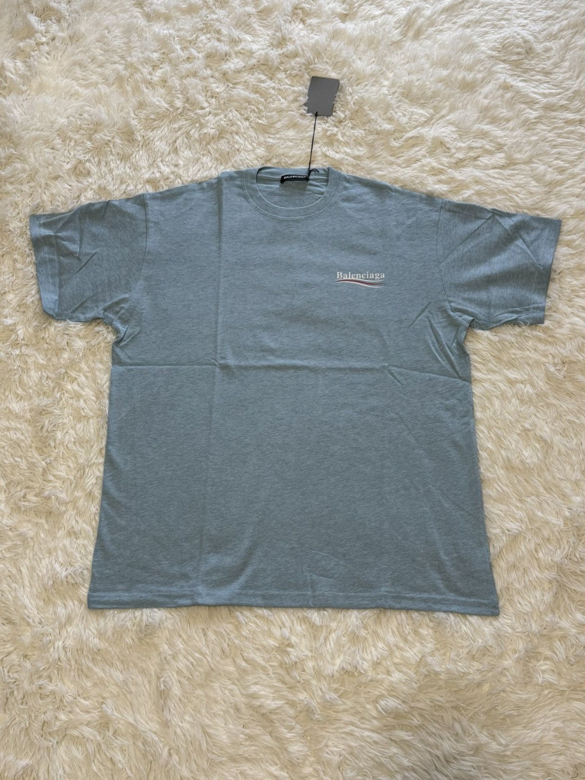 Balenciaga Balenciaga sky blue t shirt Size US M / EU 48-50 / 2 - 2 Thumbnail