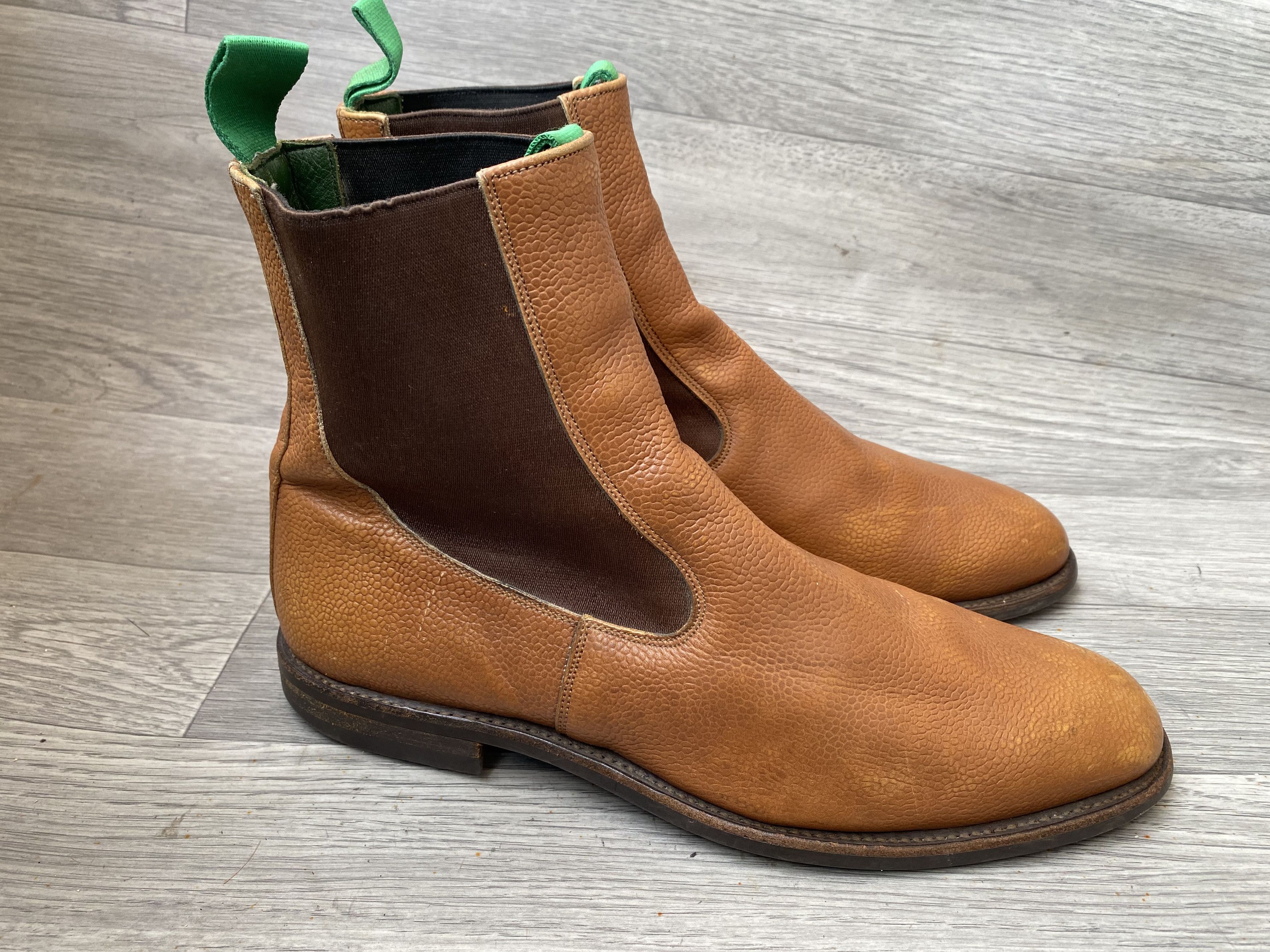 Tricker's Trickers brown pebble grain chelsea boots uk 9 Size US 10 / EU 43 - 6 Thumbnail