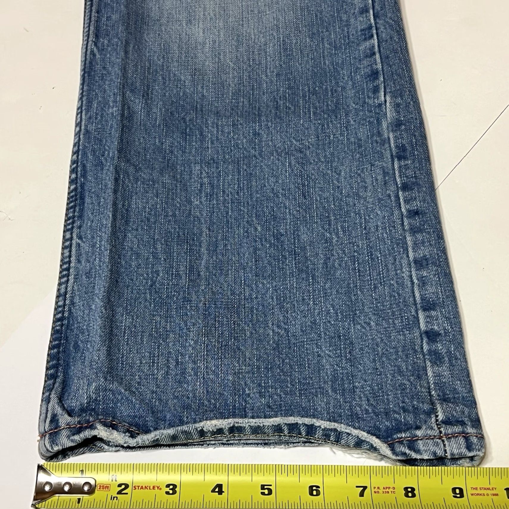 American Eagle Outfitters American Eagle Jeans Boot Cut Blue Denim Distressed 34 Mens Size US 34 / EU 50 - 7 Thumbnail