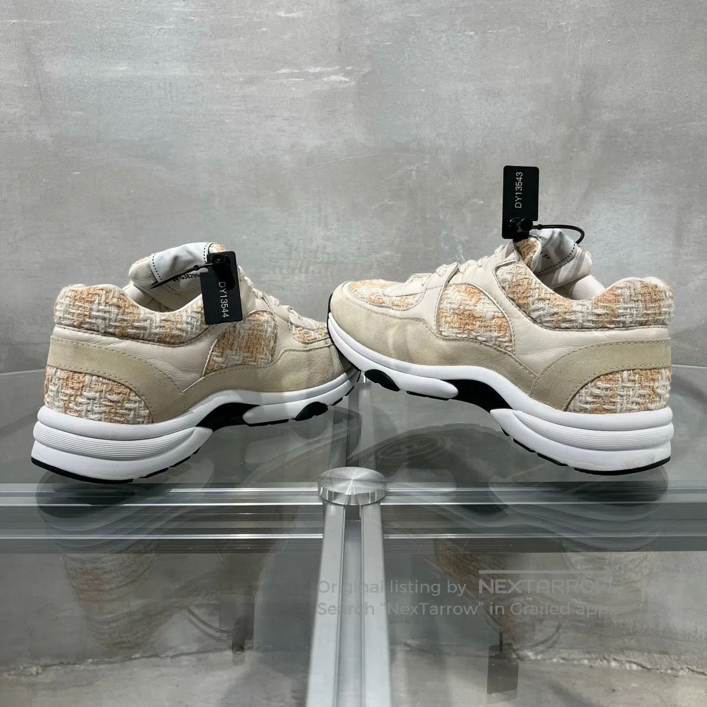 Chanel Chanel 23S White Orange Double-C Panda Sports Shoes Size US 6.5 / IT 36.5 - 5 Thumbnail