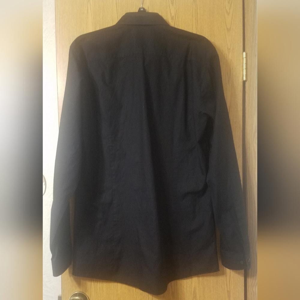Hugo Boss Hugo Boss Black Long Sleeve Extra Slim Fit Shirt Size US M / EU 48-50 / 2 - 2 Thumbnail