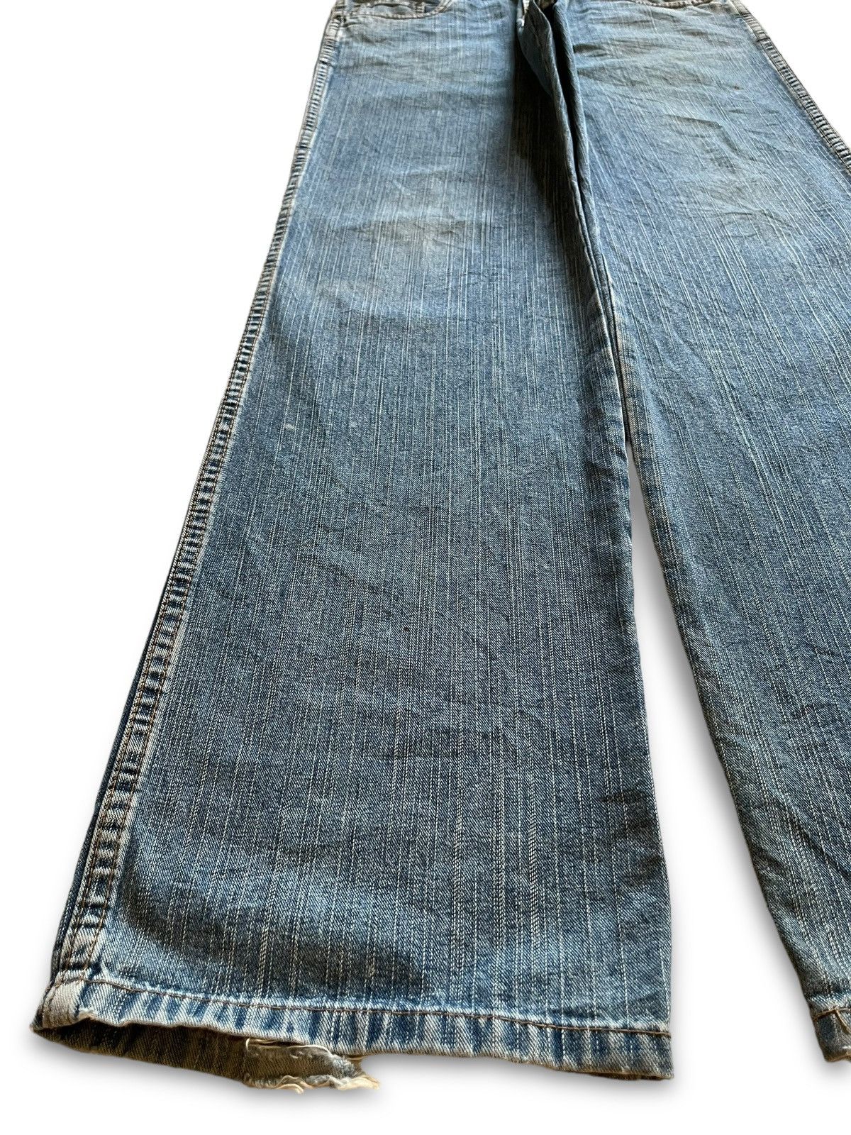 Japanese Brand × Southpole Vintage Japanese Brand Blue Wash Distressed Baggy Jeans Size US 32 / EU 48 - 6 Thumbnail