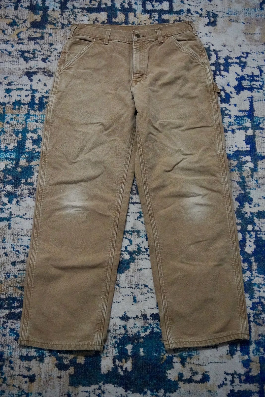 Carhartt × Vintage Vintage carhartt carpenter dungaree fit work double layer Size US 32 / EU 48 - 2 Thumbnail