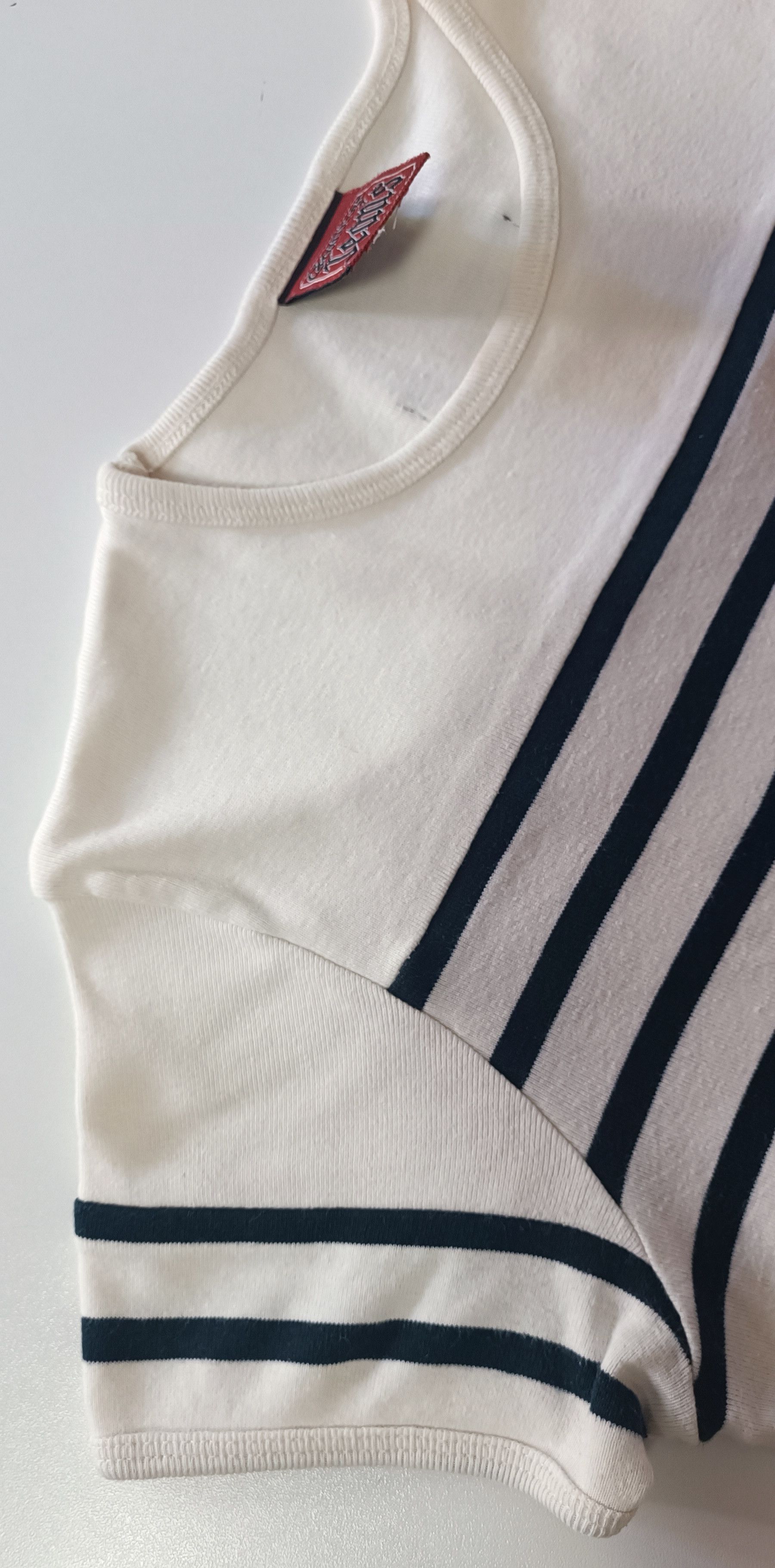 Jean Paul Gaultier SS 1997 - Rare Egyptian and Navy stripes top Size S / US 4 / IT 40 - 11 Thumbnail