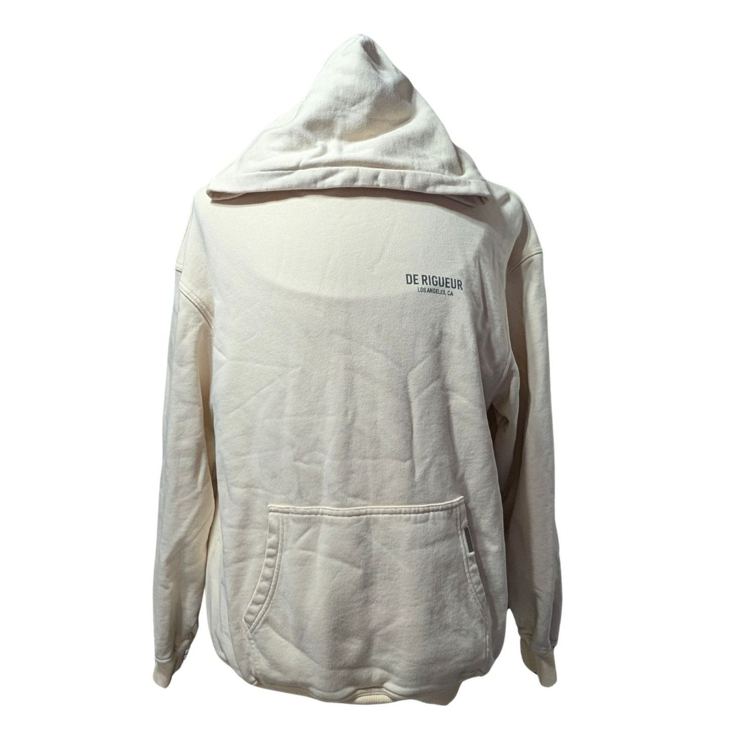 Unknown London De Rigueur 2022 Graphic Hoodie Cream Men’s Size S USED Size US S / EU 44-46 / 1 - 1 Thumbnail