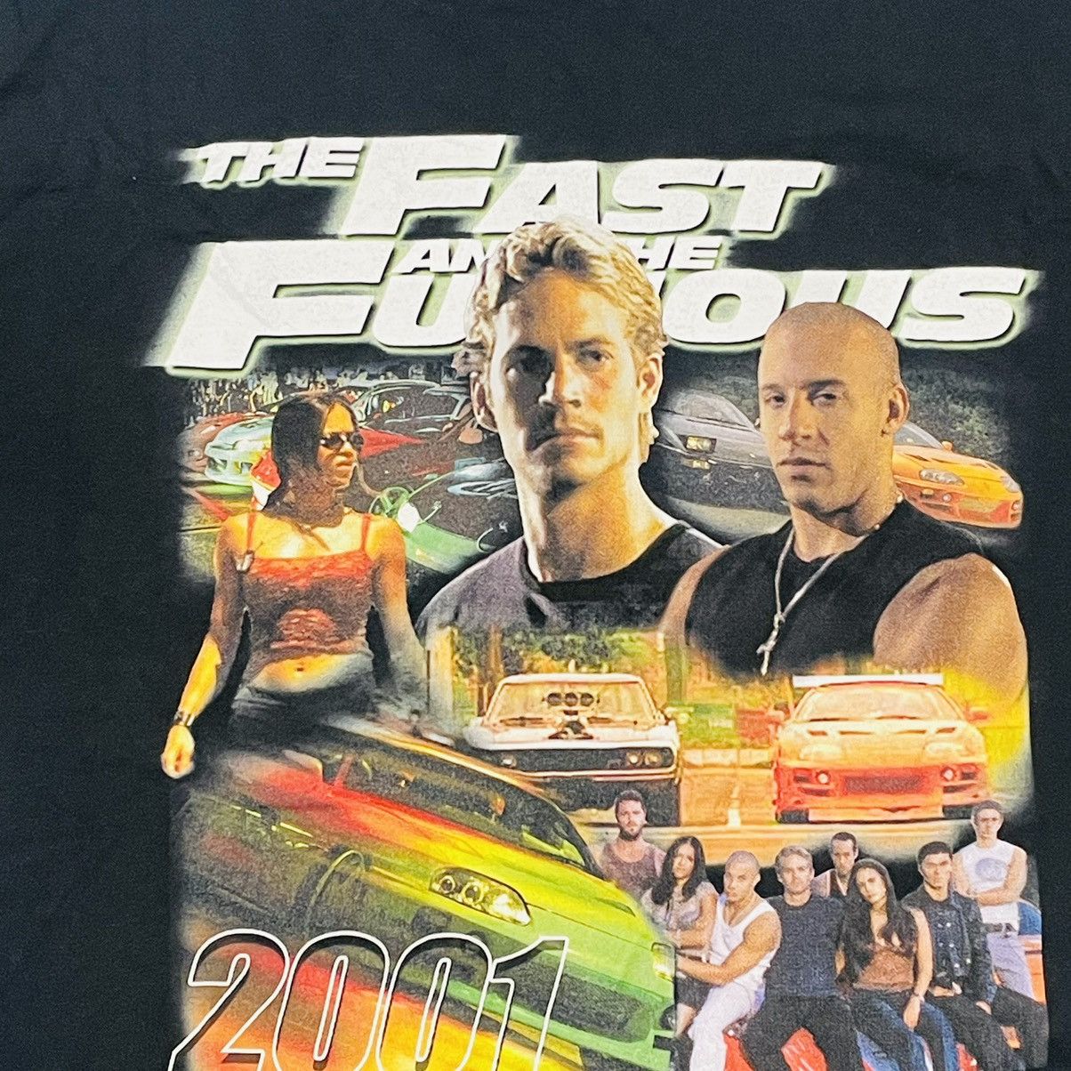 Vintage Vintage 2001 The Fast And Furious T-Shirt Movie Size US XL / EU 56 / 4 - 2 Thumbnail