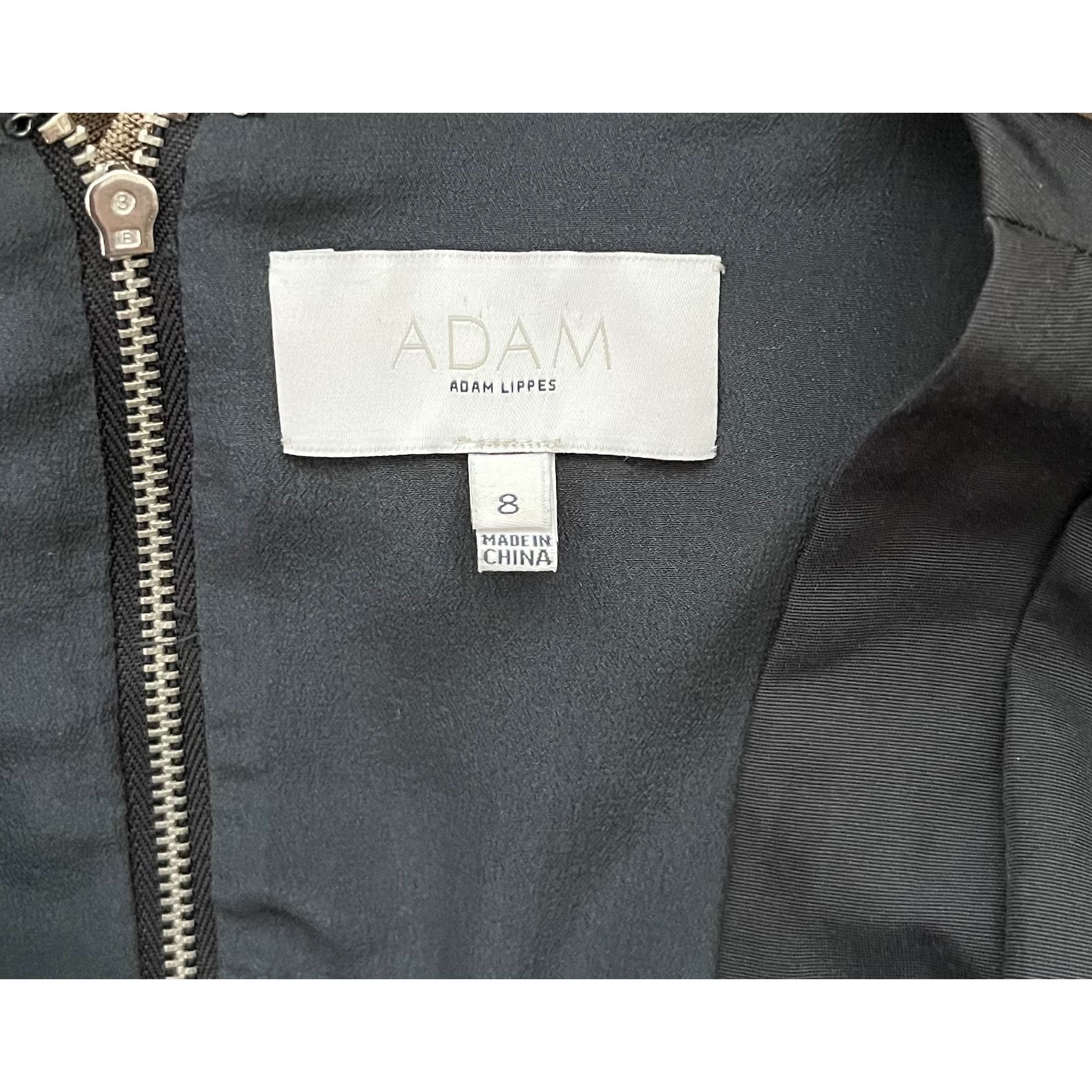 Adam Lippes $790 Adam By Adam Lippes 8 Fit & Flare Dress Black Gray Slee Size M / US 6-8 / IT 42-44 - 10 Thumbnail