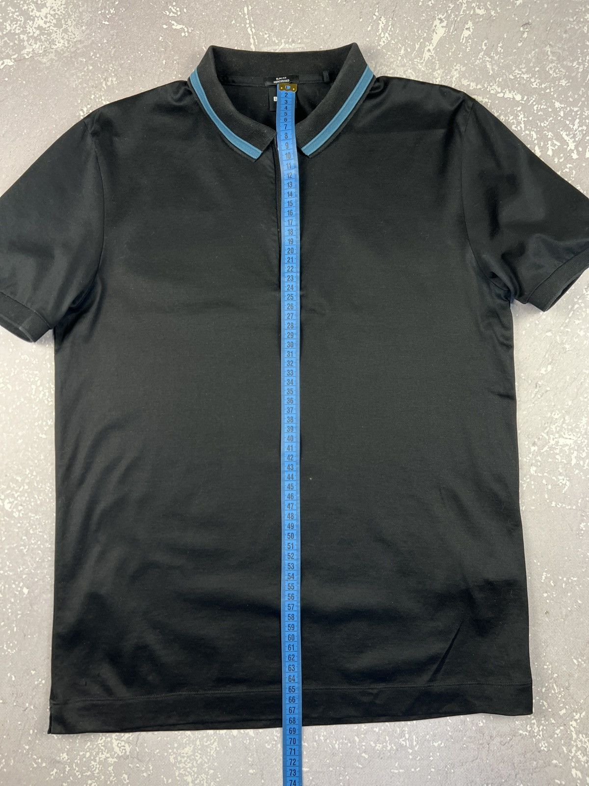 Hugo Boss Hugo Boss Slim Fit Zip Cotton Polo Shirt Mens Medium Size US M / EU 48-50 / 2 - 13 Thumbnail