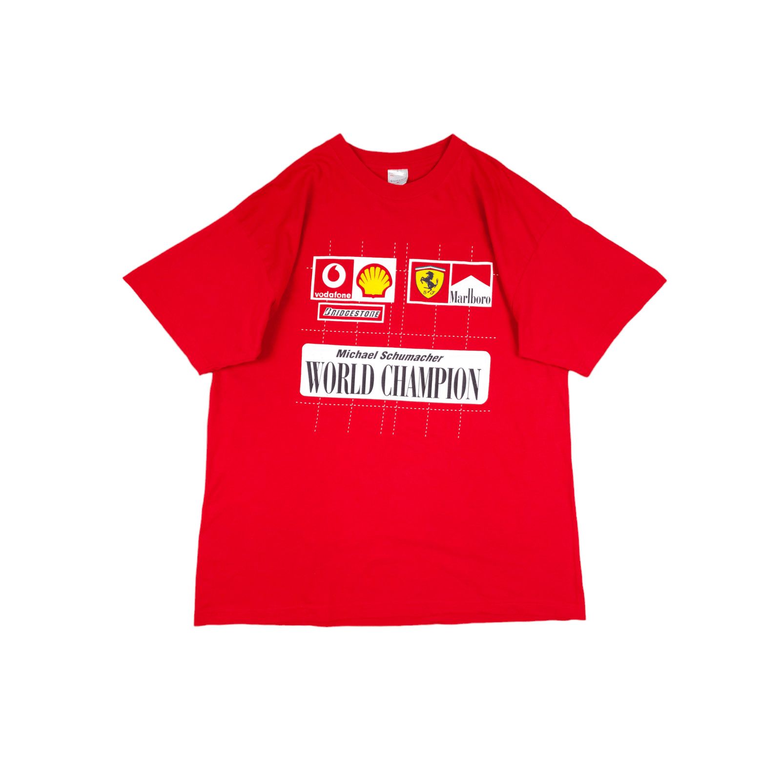 Ferrari × Vintage 💎Vintage 90s Ferrari Hype Racing Michael Schumacher T-shirt Size US XXL / EU 58 / 5 - 2 Thumbnail