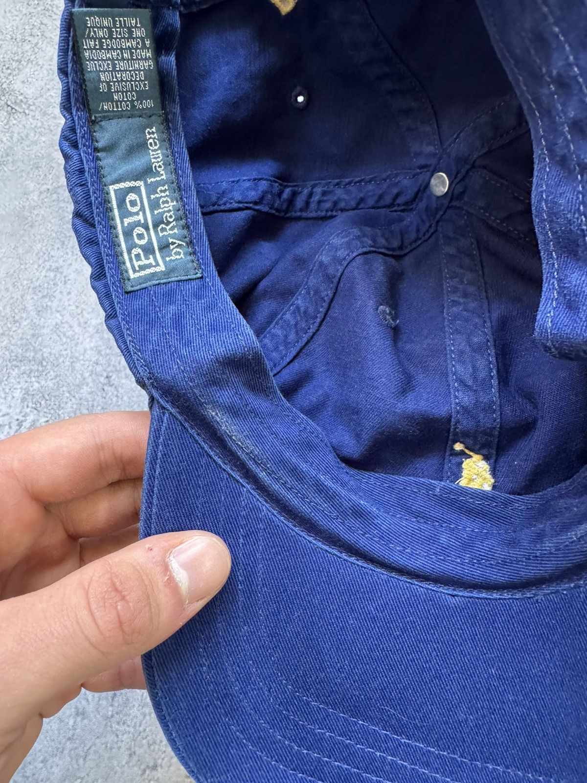 Polo Ralph Lauren × Vintage Vintage Cap Polo Ralph Lauren Centre Ligo Size ONE SIZE - 7 Thumbnail