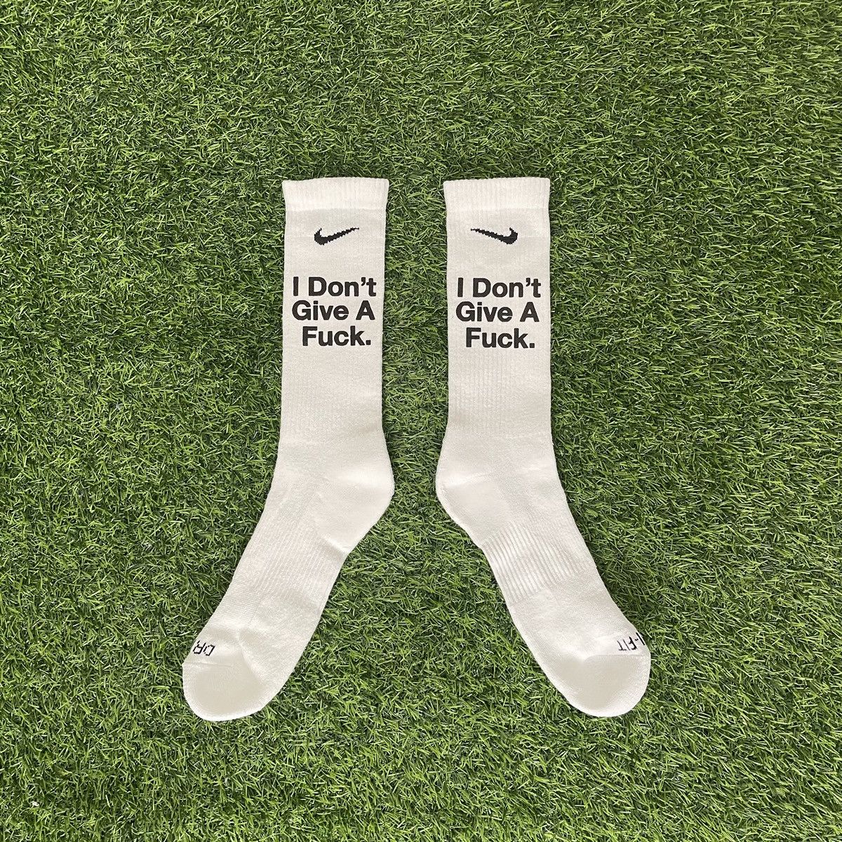 Nike NIKE CUSTOM “IDGAF” SOCKS Size ONE SIZE - 2 Thumbnail
