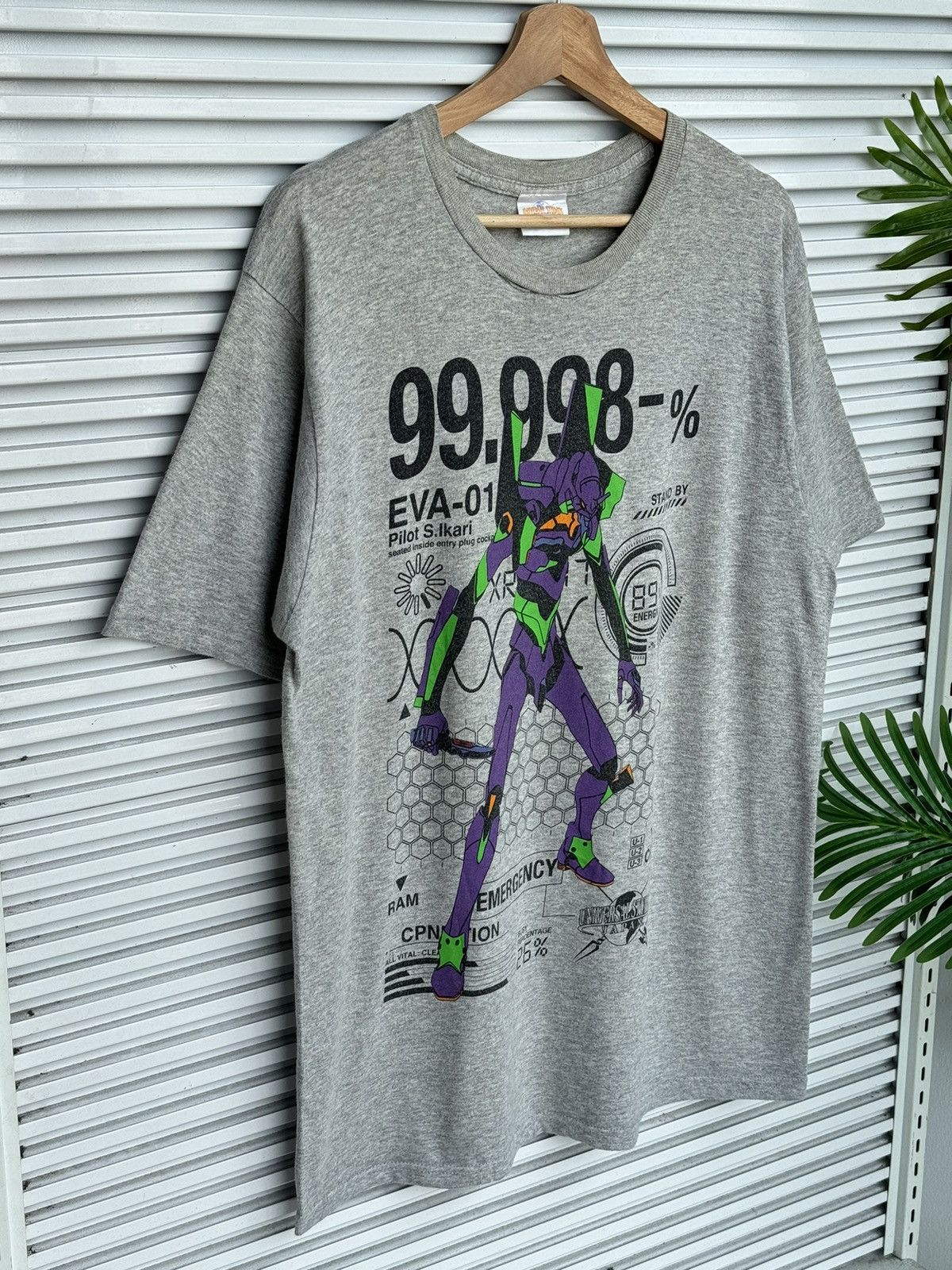 Cartoon Network Vintage Evangelion EVA-01 / Akira Sailormoon Berzerk Anime Size US XL / EU 56 / 4 - 2 Thumbnail