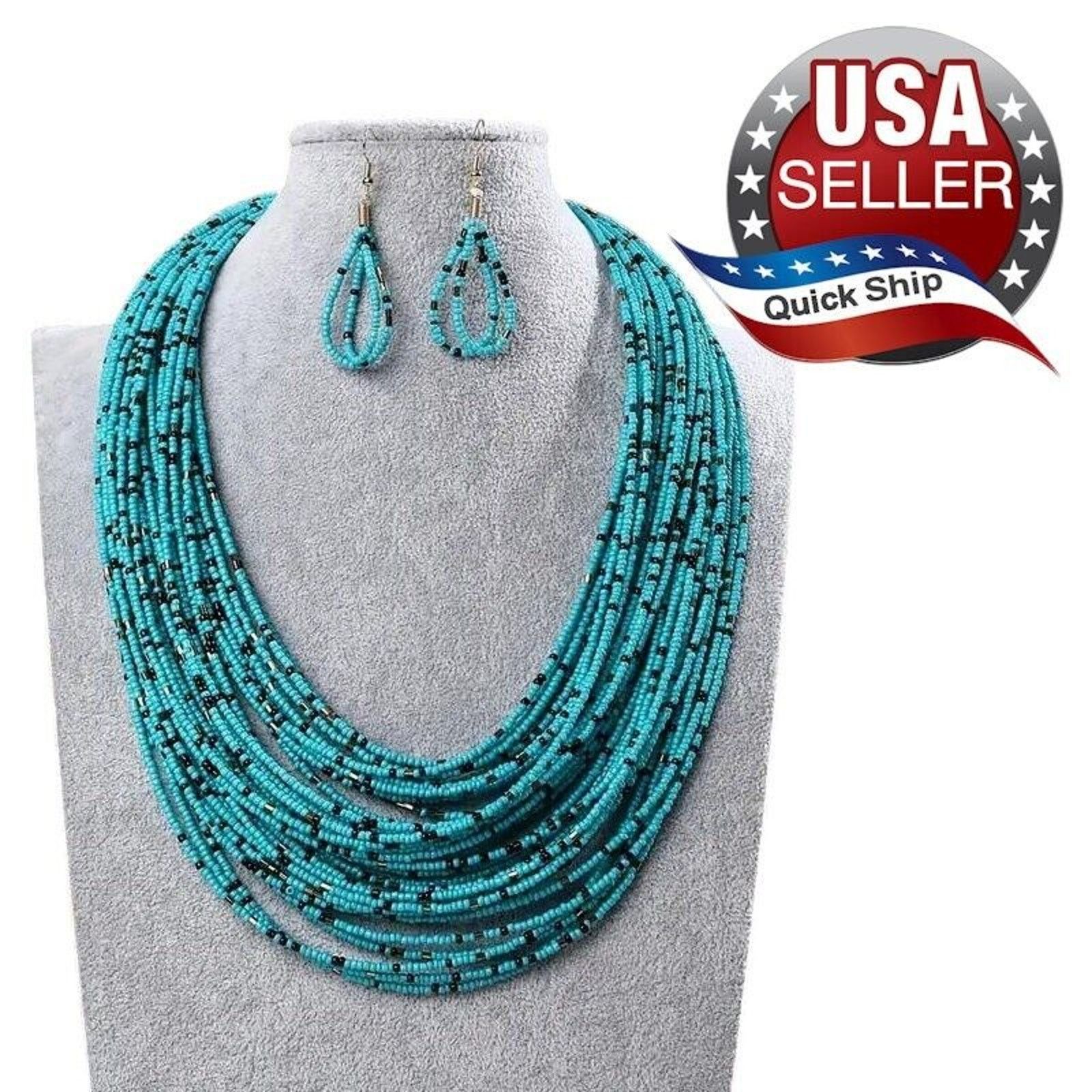 Other 3pc Jewelry Set • Multi-Strand Necklace & Earrings Size ONE SIZE - 1 Thumbnail
