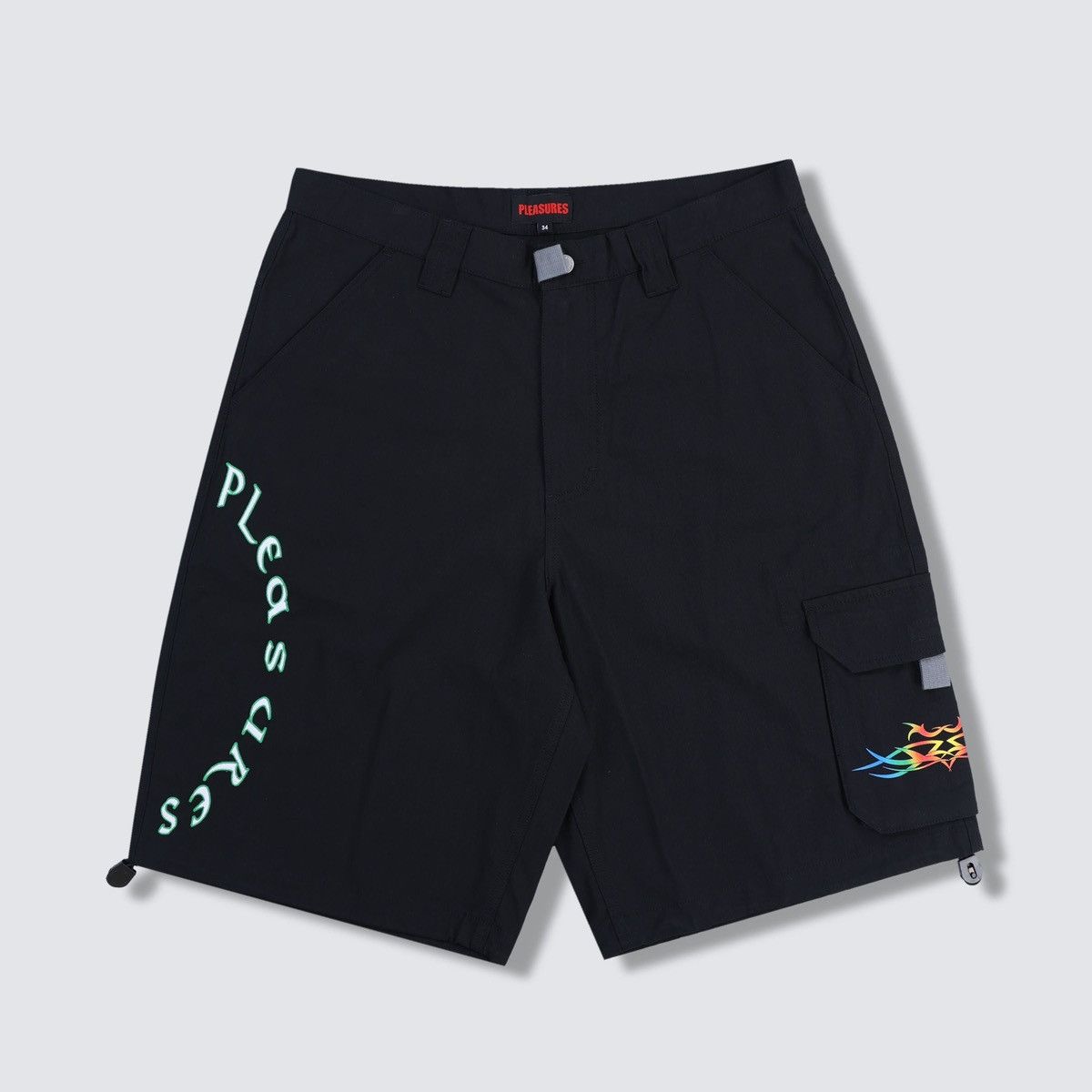 Pleasures Adventure Cargo Shorts Black 32