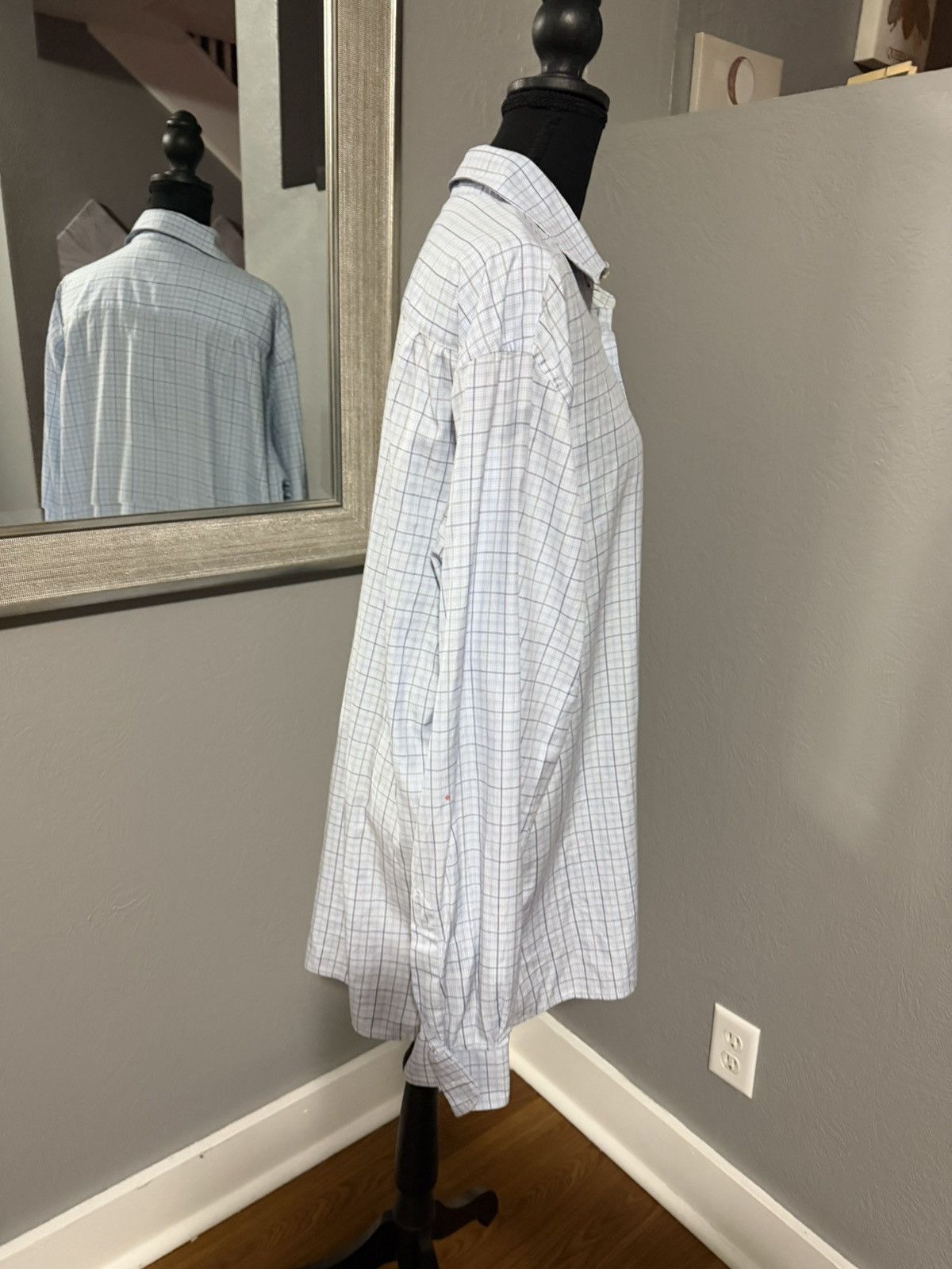 Ermenegildo Zegna Ermenegildo Zegna Plaid Oxford Blue Office Button Up large Size US L / EU 52-54 / 3 - 5 Thumbnail
