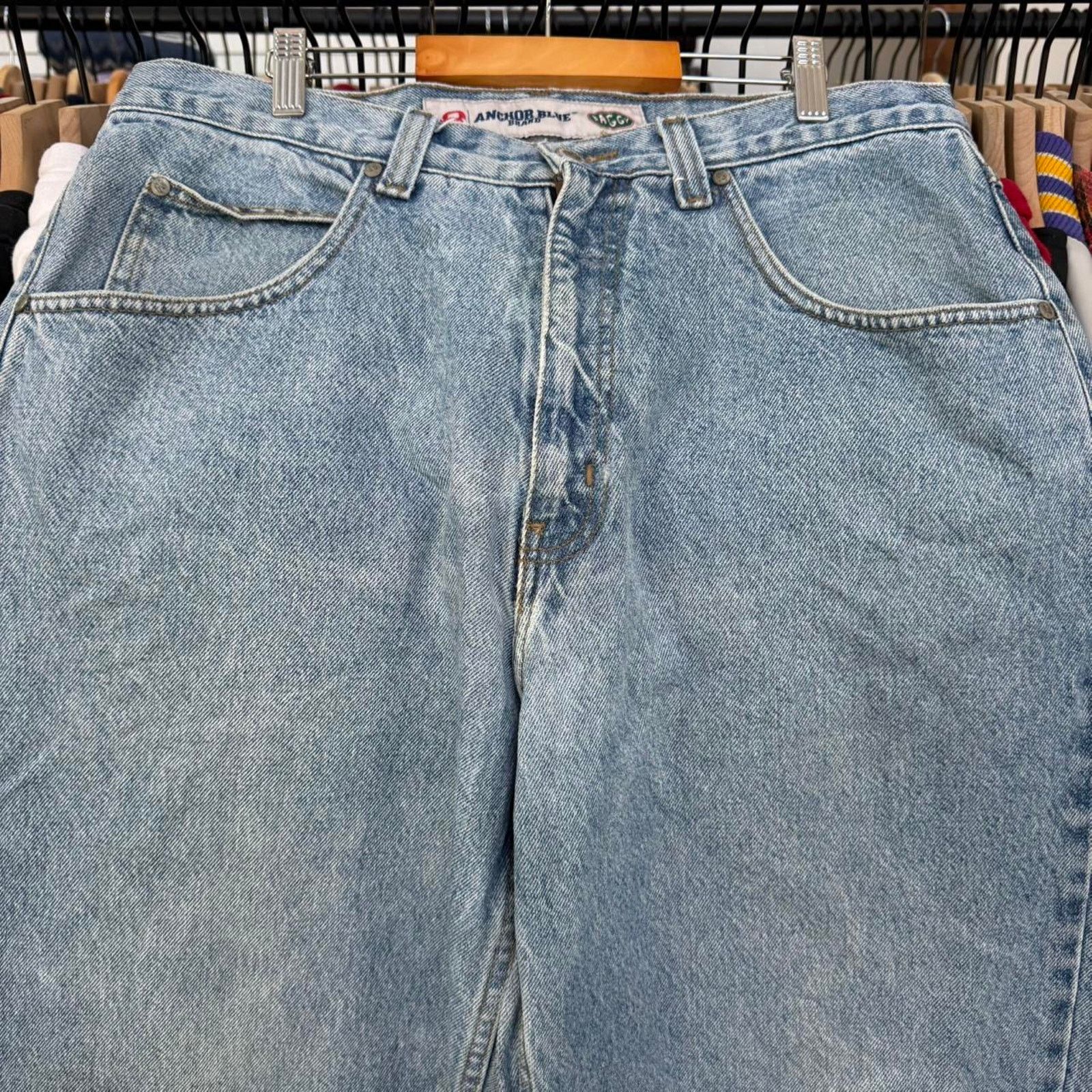 Anchor Blue Vintage 90s Anchor Blue Baggy Denim Jeans With Perfect Wear Size US 36 / EU 52 - 2 Thumbnail