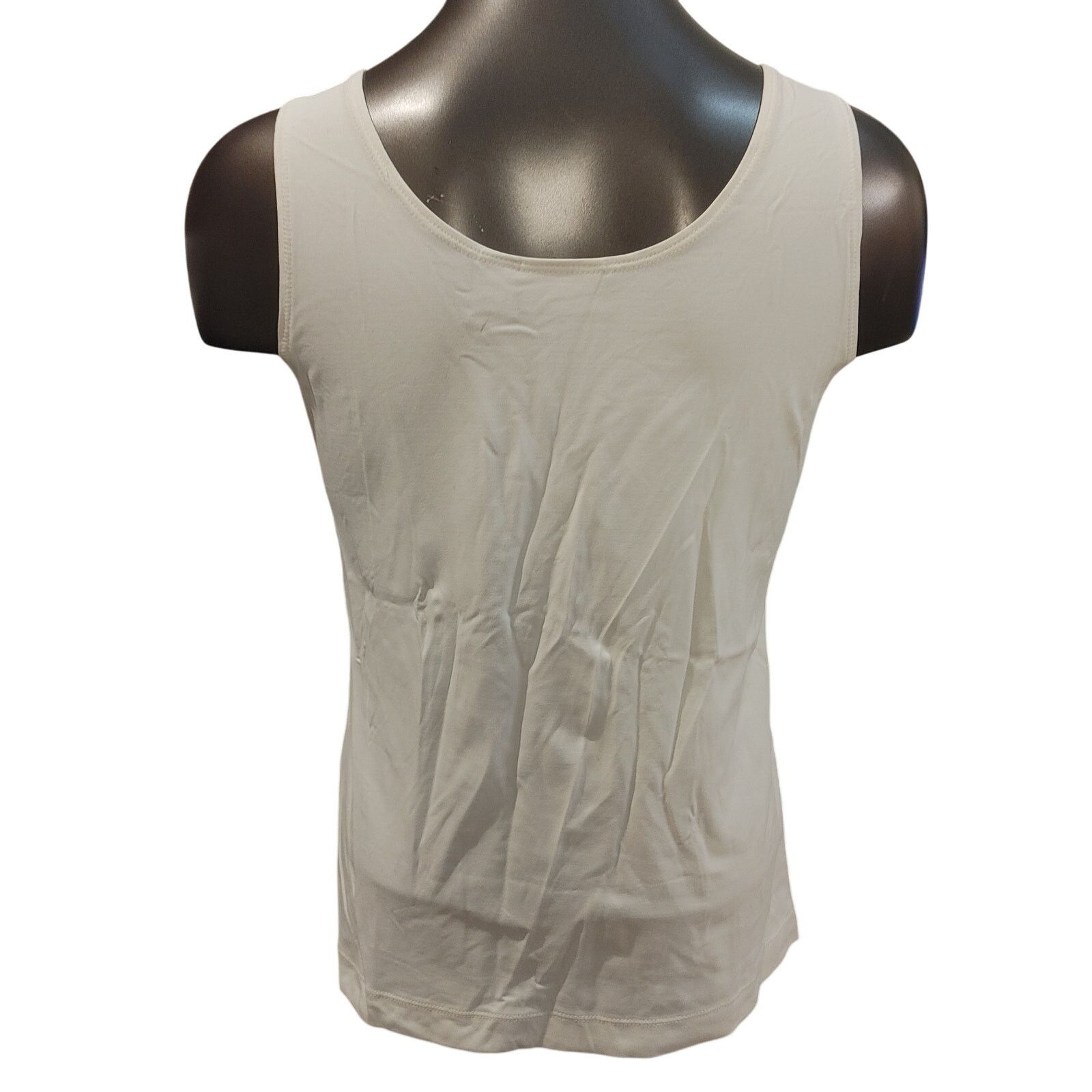 Chicos Chico's Women's 1 (XL) White Sleeveless Round Neck Tank Top Size XL / US 12-14 / IT 48-50 - 2 Thumbnail