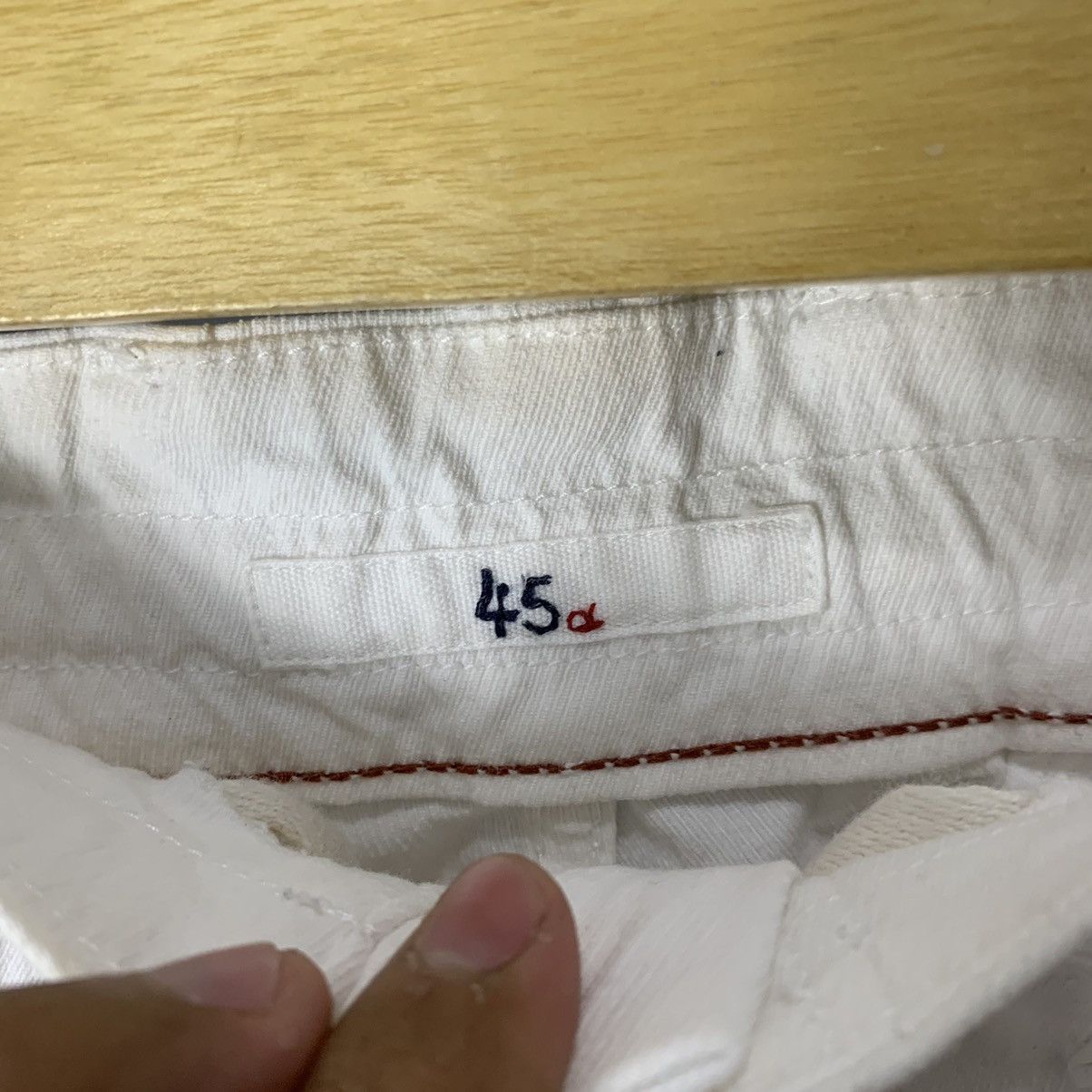 45rpm × Japanese Brand 45RPM Short Pant Japanese Denim White Size US 32 / EU 48 - 2 Thumbnail