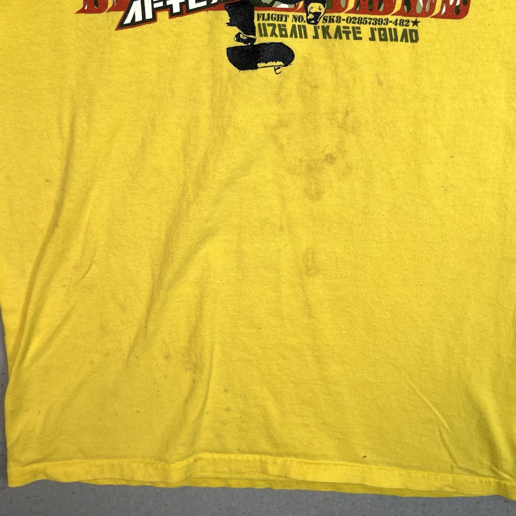 Vintage VINTAGE 90s Afterburn Urban Skate Squad T Shirt Adult Medium Yellow Mens Graphic Tee Sportswear/Beach 1990s Mens Medium Yellow Graphic Tee Mens Size US M / EU 48-50 / 2 - 6 Thumbnail