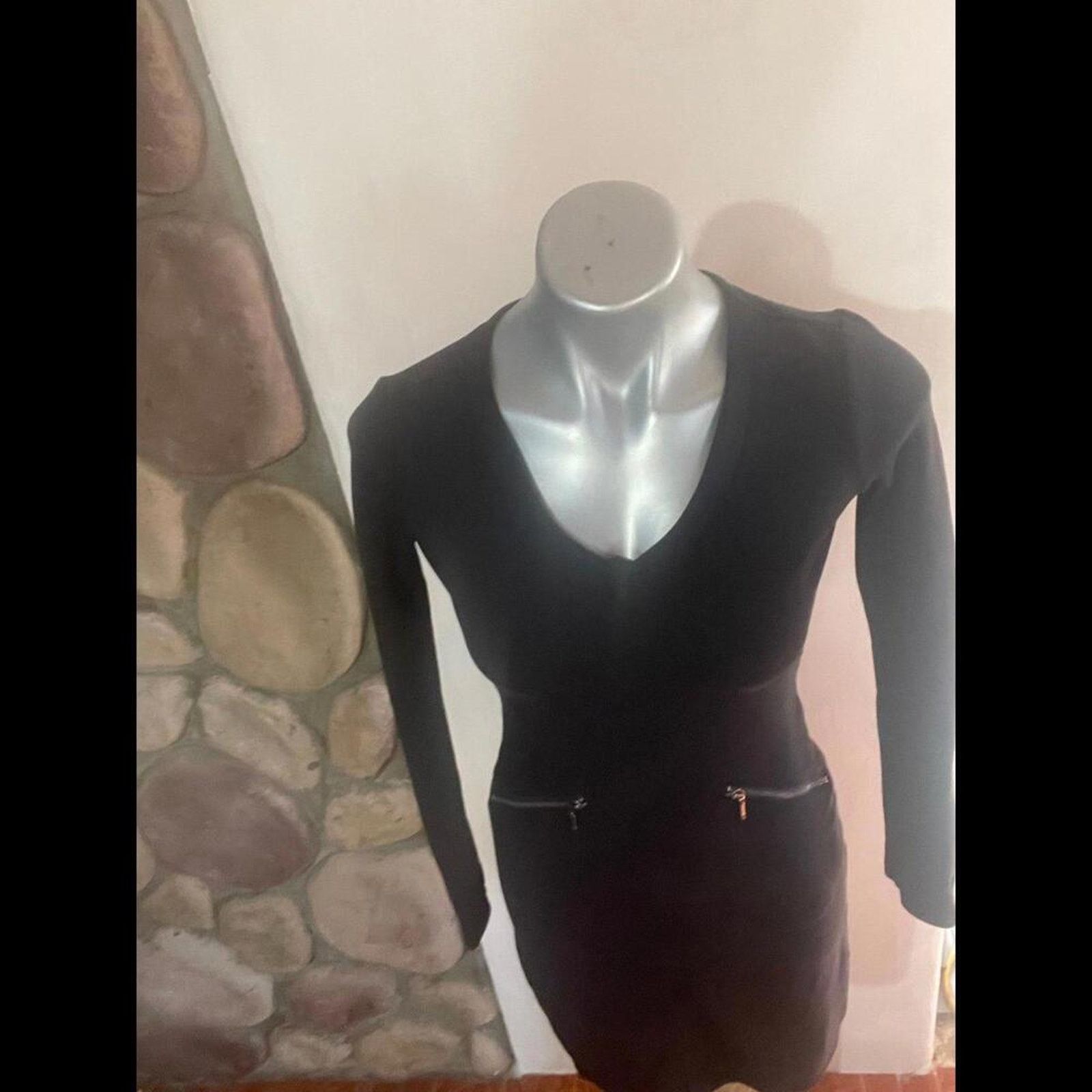 Athleta Athleta Dress black knee length zip front pocket dress Size XXS / US 00 / IT 34 - 4 Thumbnail