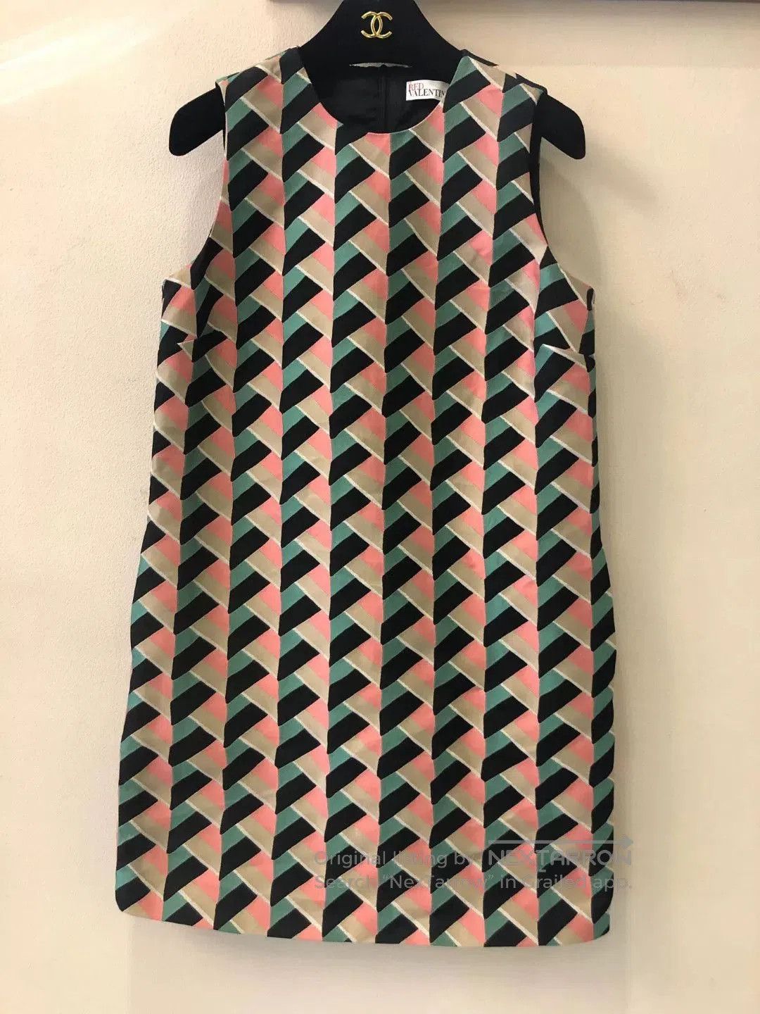 Valentino Valentino Colorful Herringbone Sleeveless Dress. Size S / US 4 / IT 40 - 1 Thumbnail