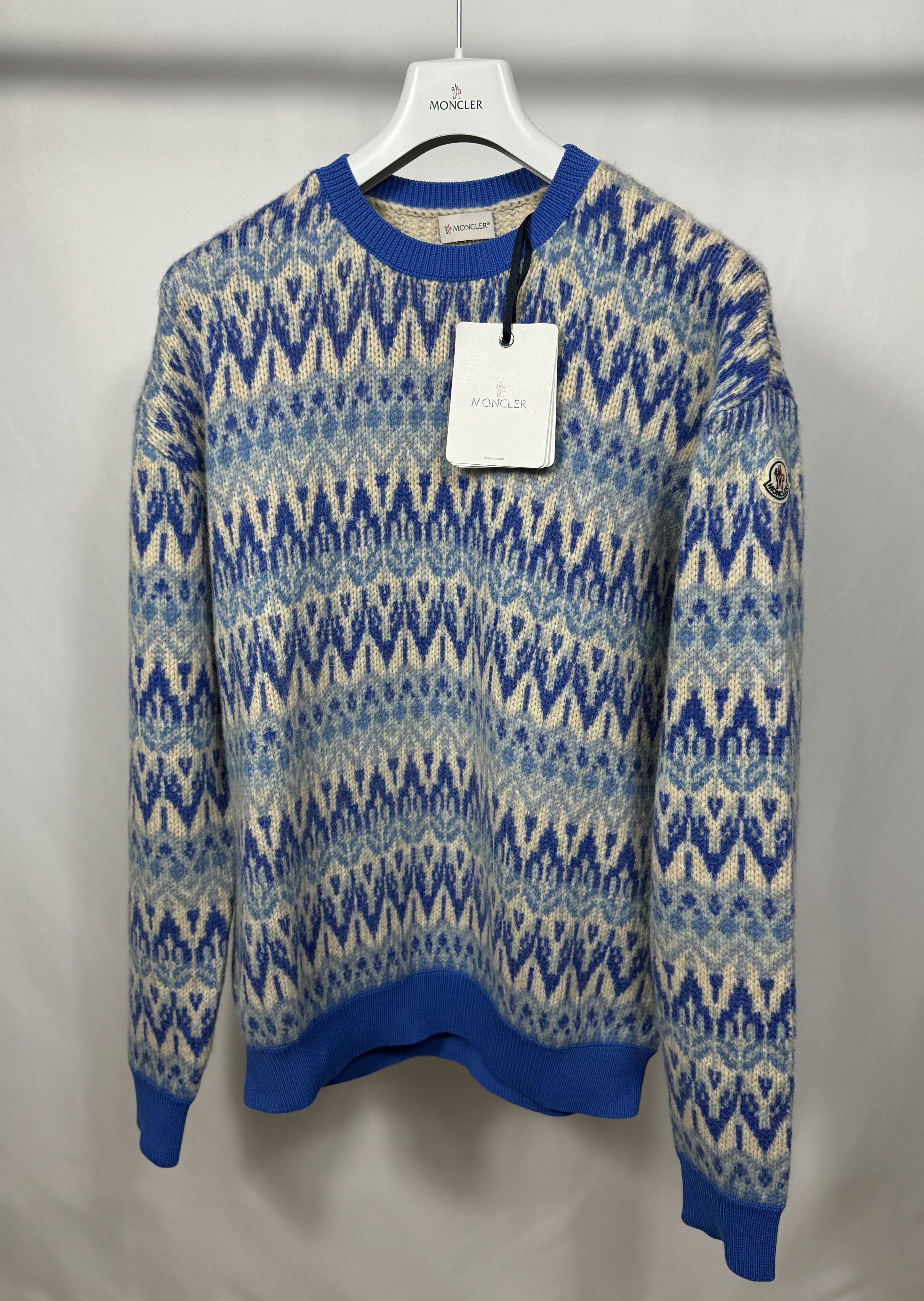 Moncler Moncler Jacquard-Knit Sweater Size US XXL / EU 58 / 5 - 1 Thumbnail
