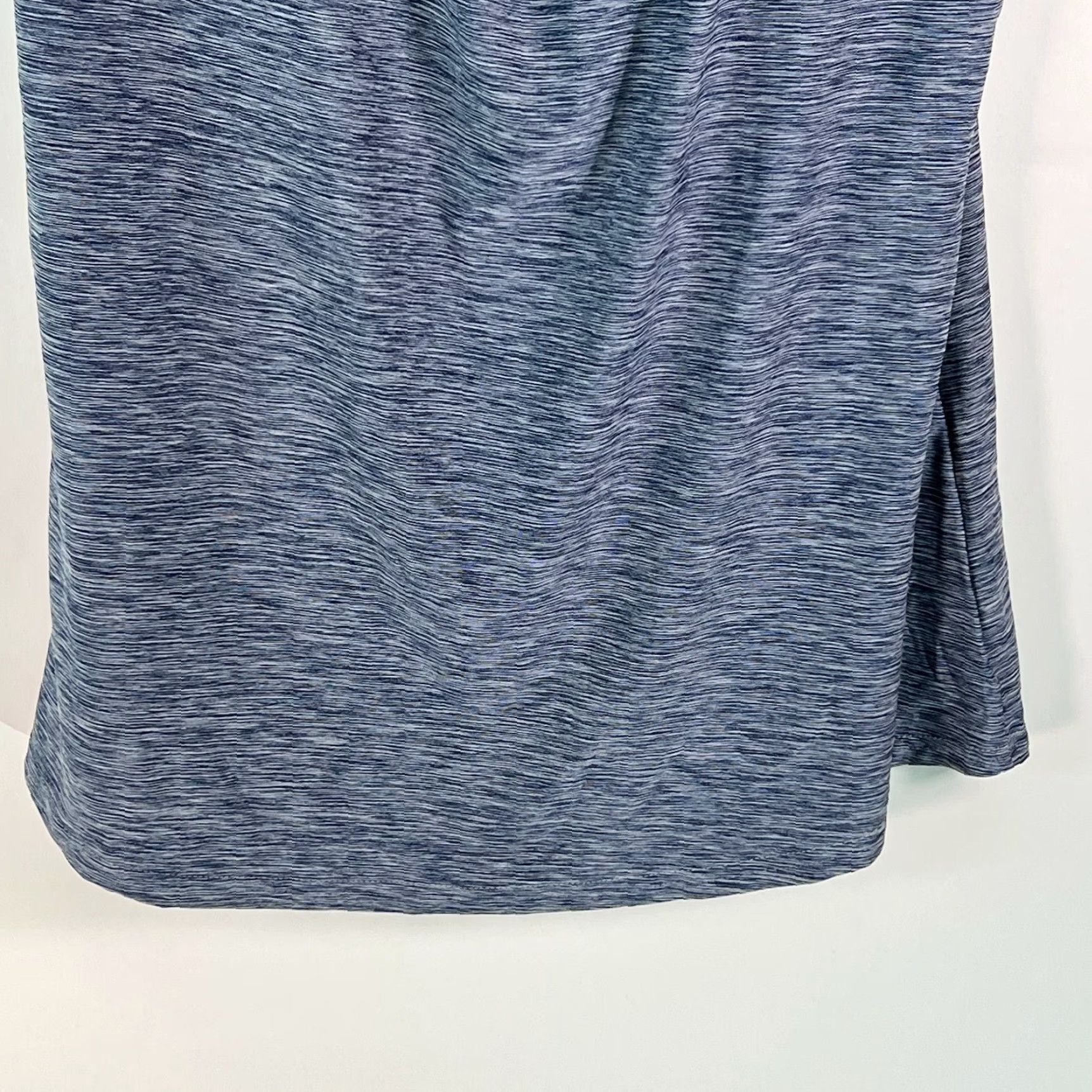 Vintage Womens Sleeveless Activewear Tank Top Heathered Blue Padded XXL Pullover - 2XL, Scoop Neck, Wide Straps, 100% Polyester, Casual Sports Shirt Size XXL / US 16-18 / IT 52-54 - 4 Thumbnail