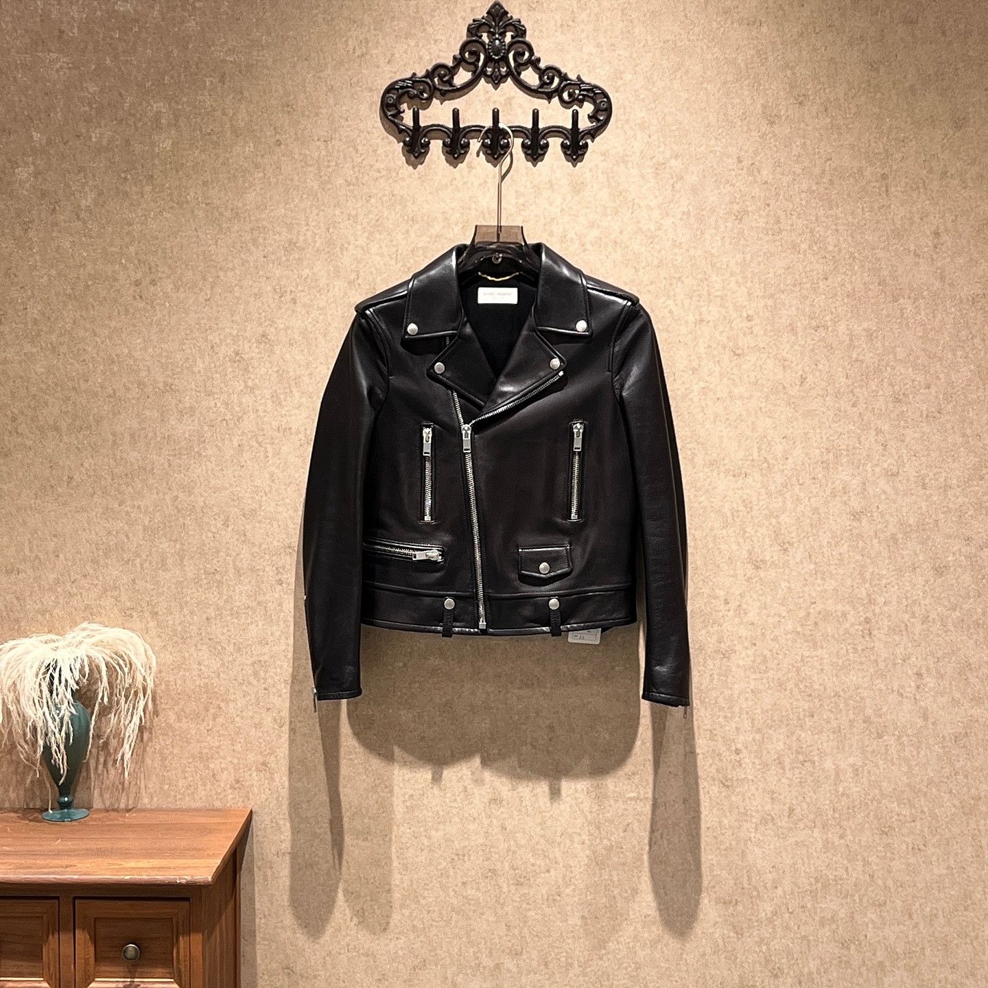 Saint Laurent Paris Saint Laurent Leather Biker Jacket Size M Size US M / EU 48-50 / 2 - 1 Thumbnail