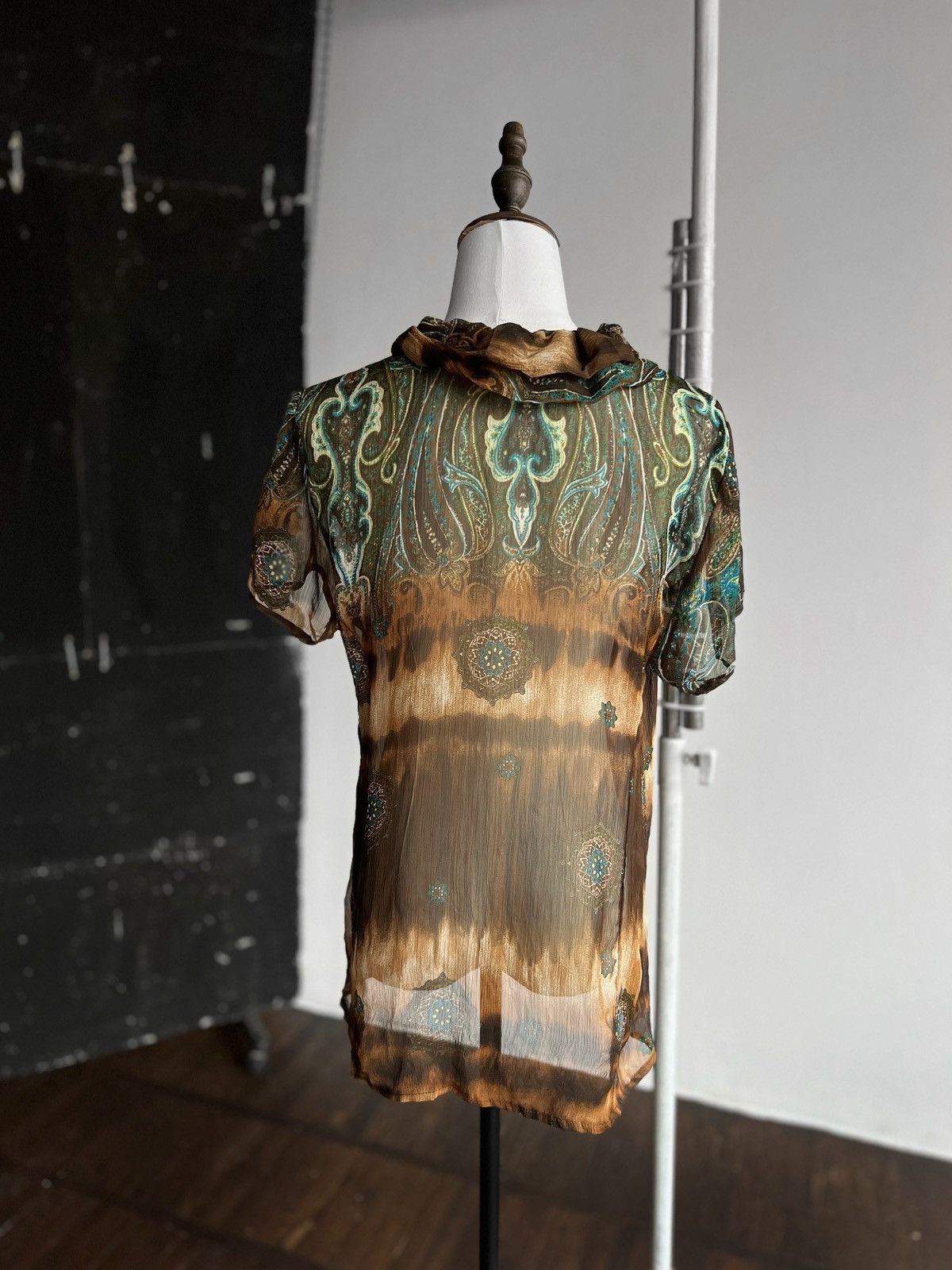 Elisa Cavaletti Elly Italia by Elisa Cavaletti Womens SS Blouse Top Shirt Size M / US 6-8 / IT 42-44 - 3 Thumbnail