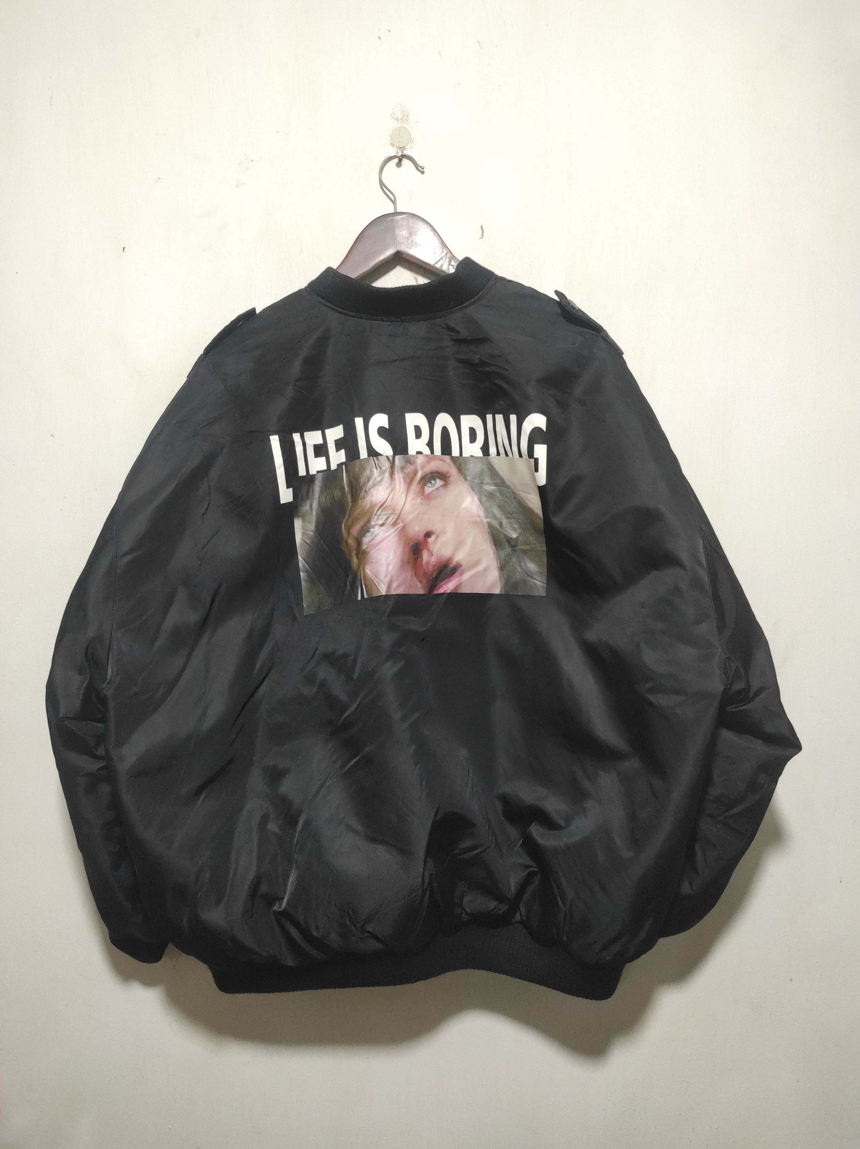 Hysteric Glamour X2 life is Boring Bomber Jacket Size US XL / EU 56 / 4 - 13 Thumbnail