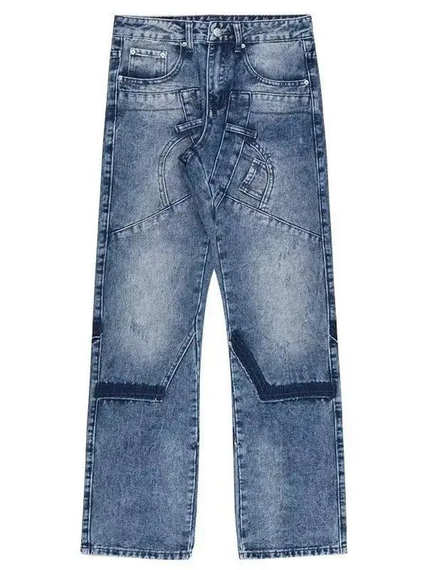 Japanese Brand Retro high street loose straight leg jeans Size US 30 / EU 46 - 3 Thumbnail