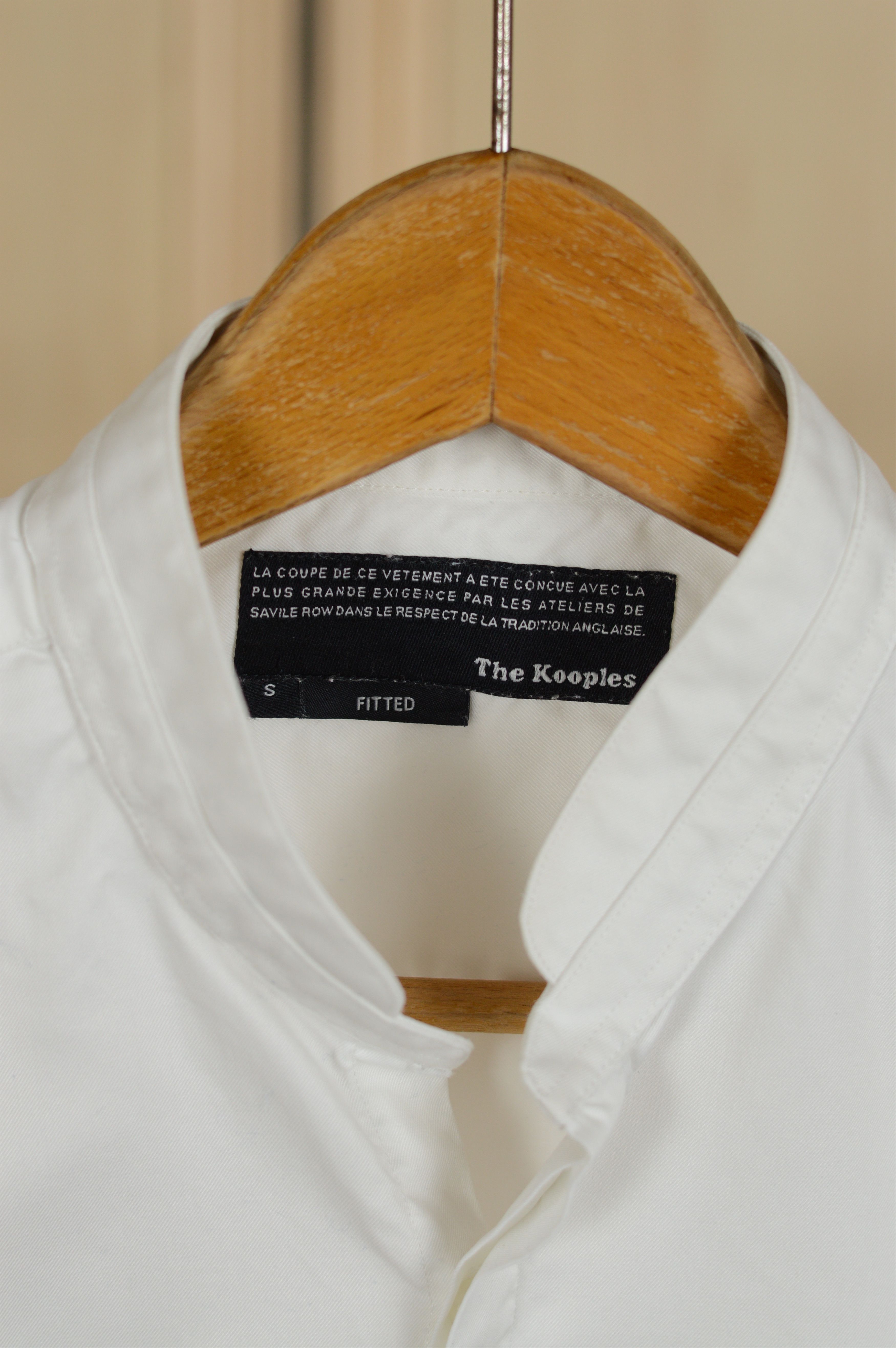 The Kooples The Kooples White Band Collar Long Sleeve Shirt – Slim Fit Size US S / EU 44-46 / 1 - 3 Thumbnail
