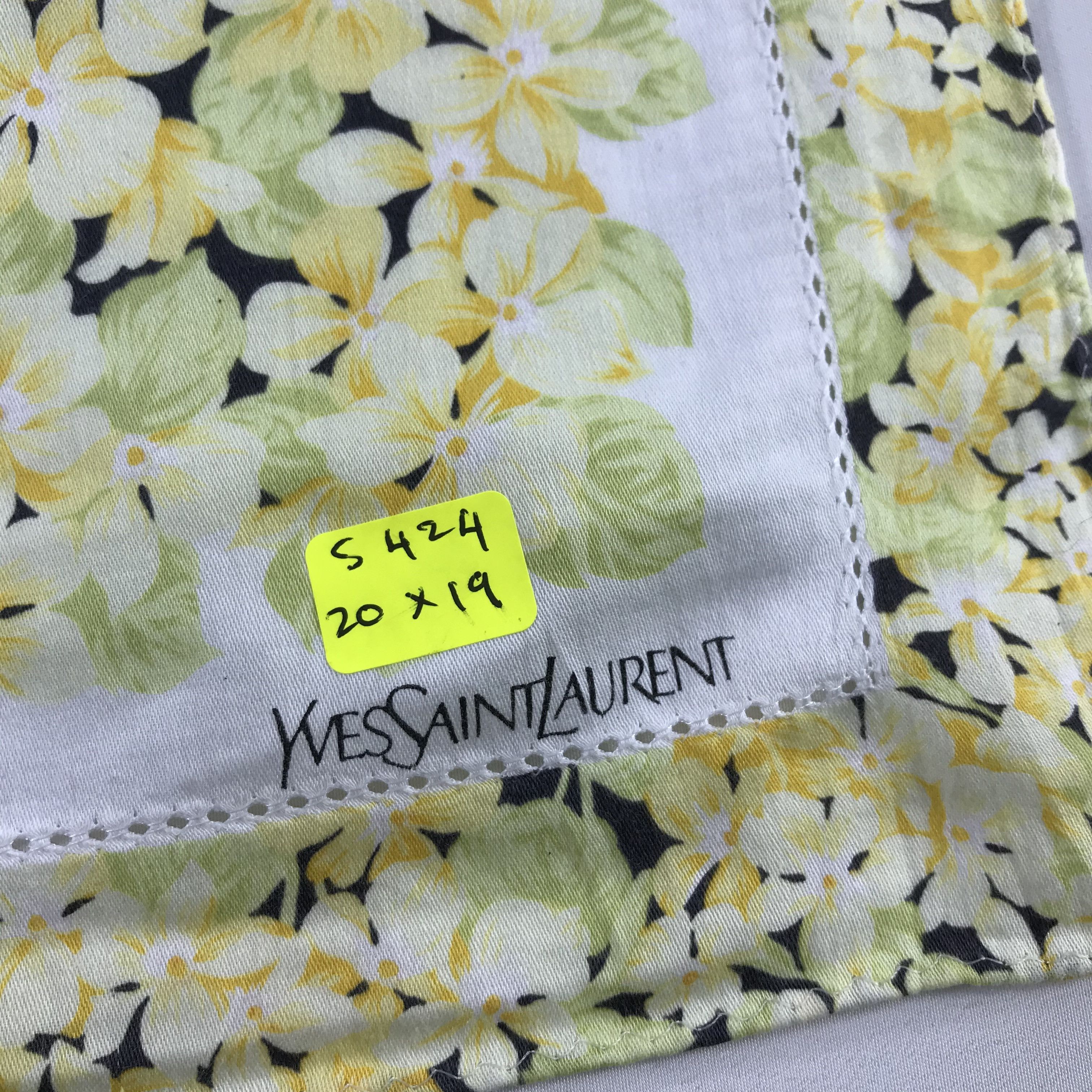 Vintage × Yves Saint Laurent Yves Saint Laurent Bandana / Handkerchief /Neckerchief -S424 Size ONE SIZE - 5 Thumbnail