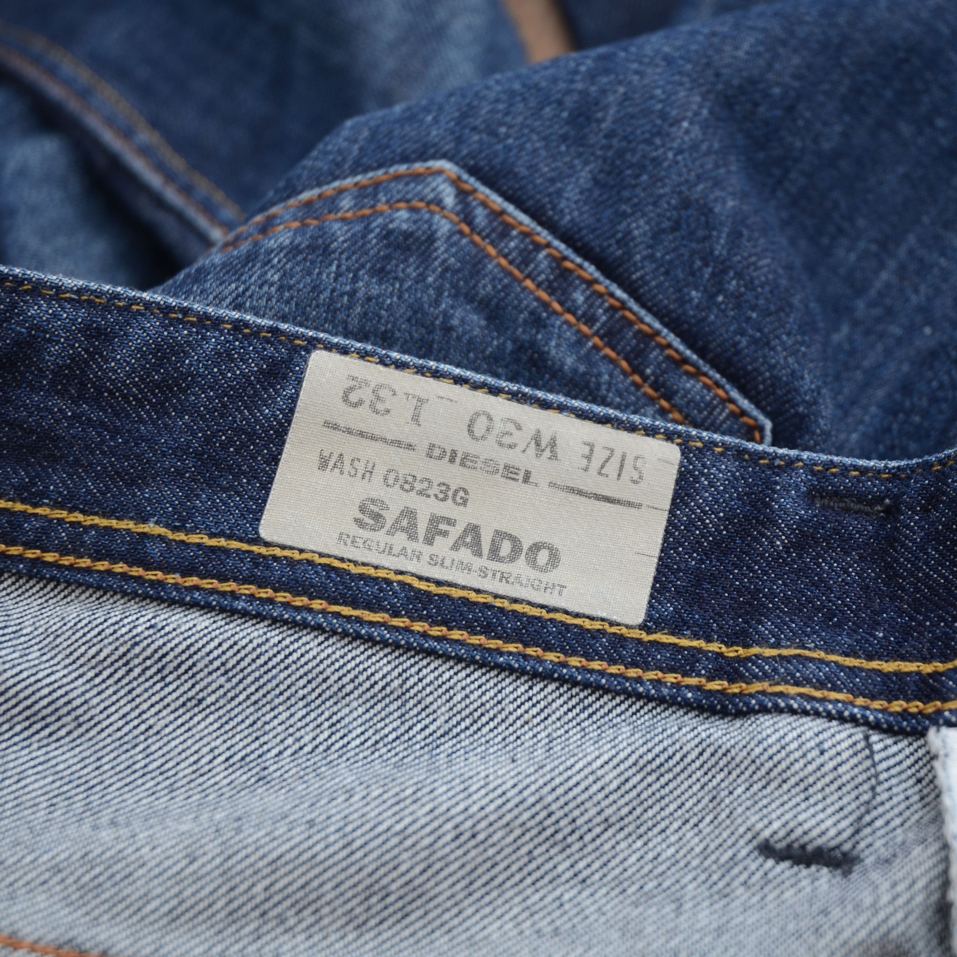 Diesel Diesel Safado Wash 0823G Med Wash Blue Faded Jeans Size US 30 / EU 46 - 13 Thumbnail