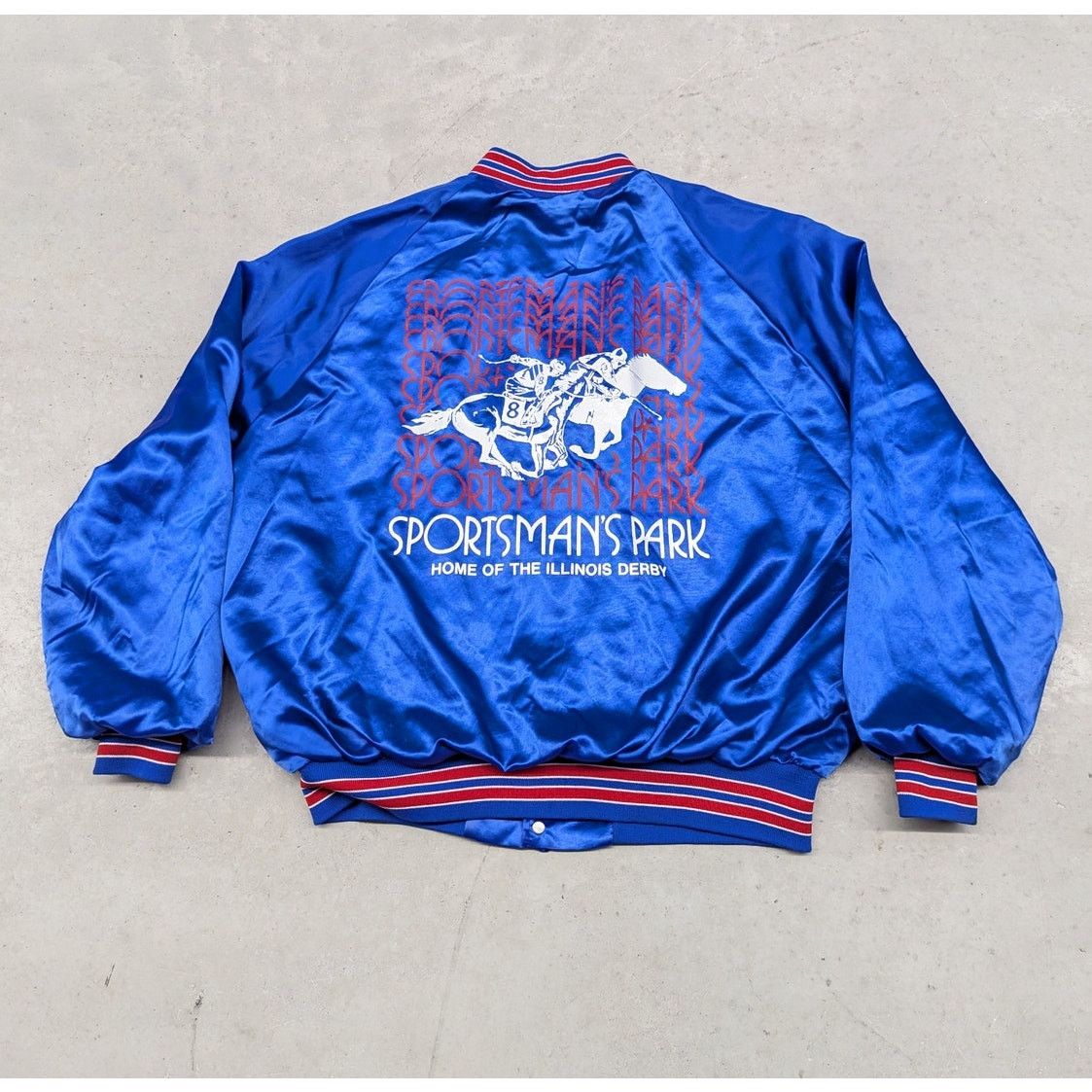 Vintage Vintage Sportsman's Park Illinois Derby Race Track jacket Size US L / EU 52-54 / 3 - 1 Thumbnail