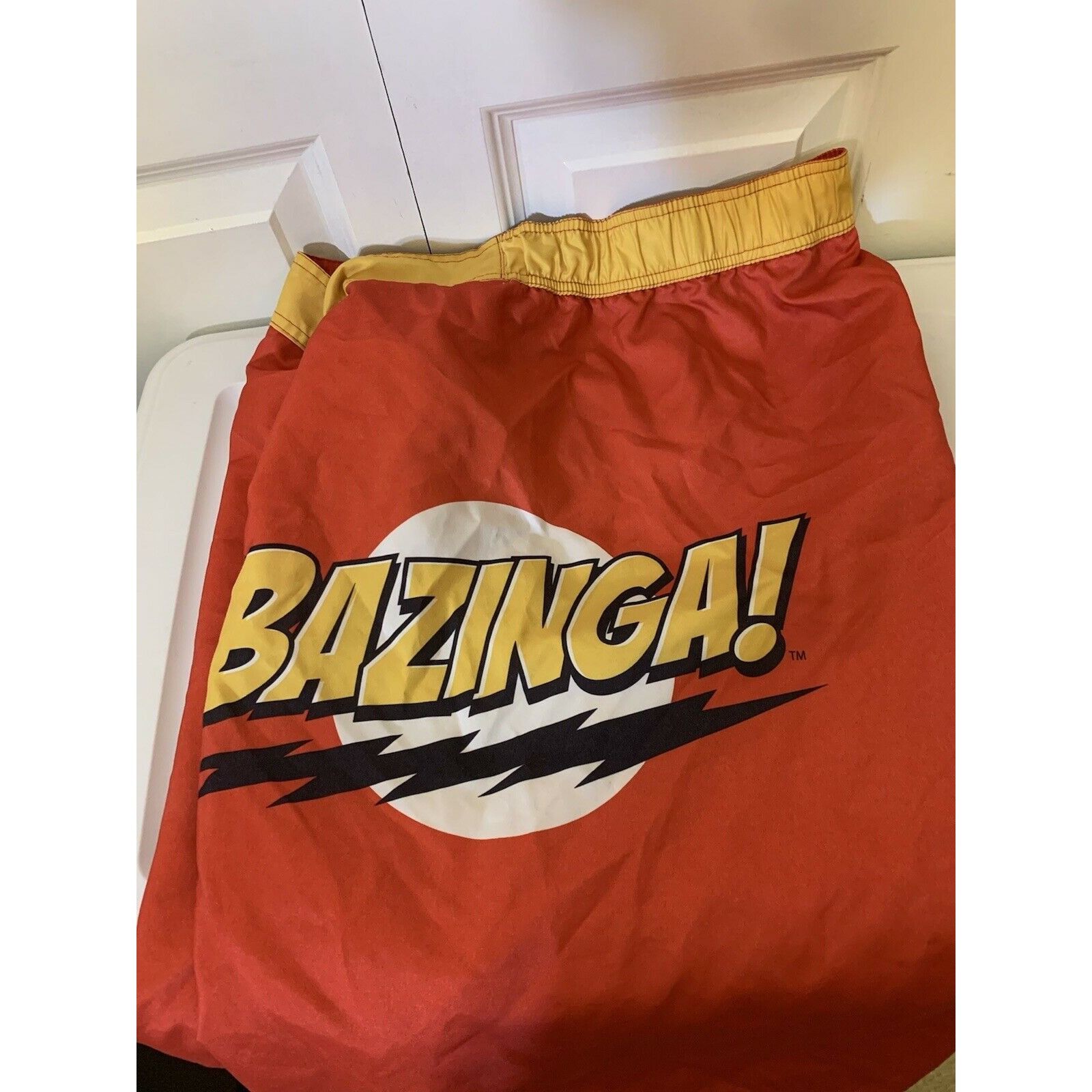 Other Bazinga The Big Bang Theory Men’s Sz L Red shorts trunk beac Size US 34 / EU 50 - 1 Thumbnail