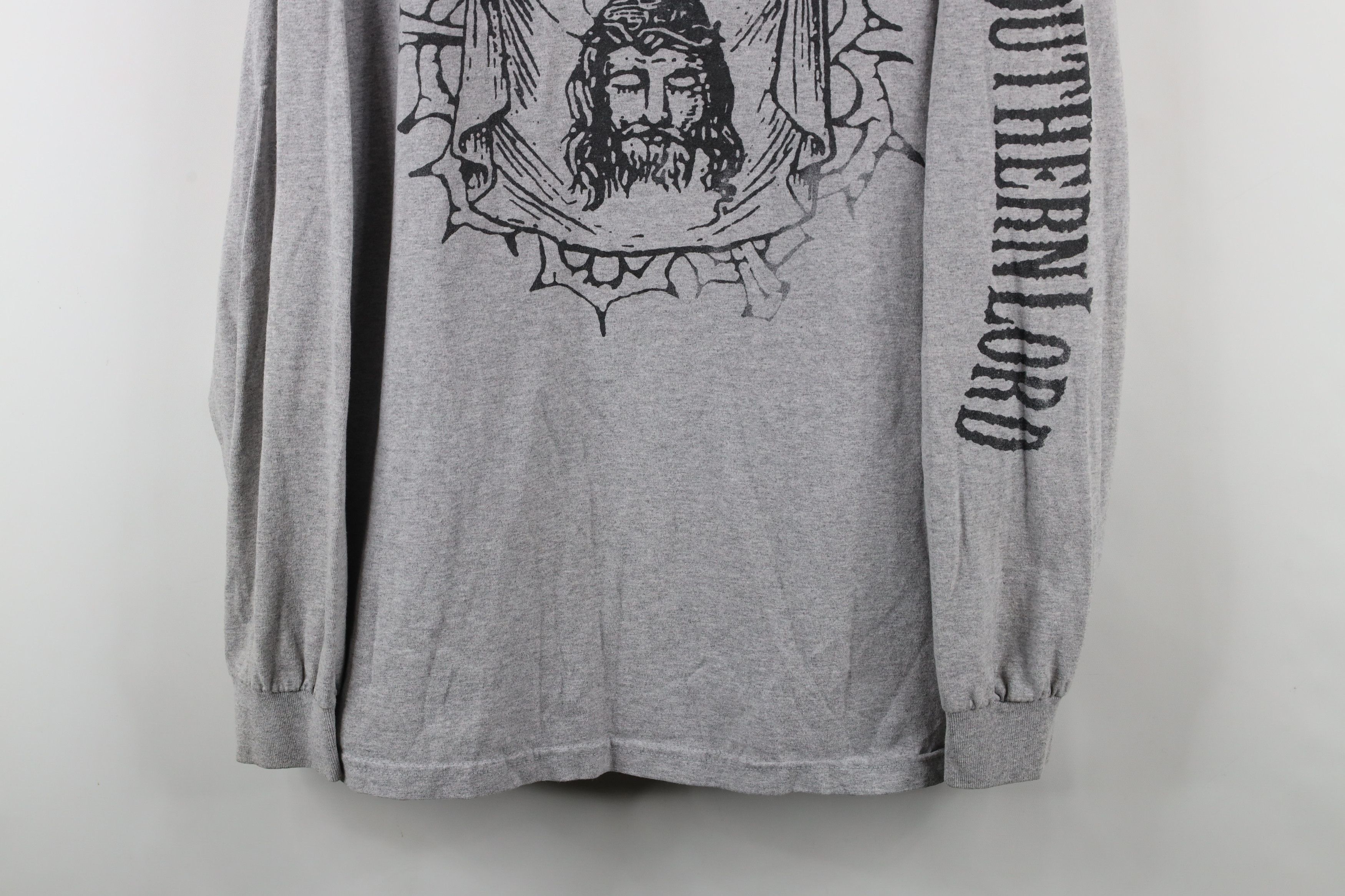 Vintage Vintage Y2K Records Jesus Piece Metalcore Band T-Shirt Gray Size US XL / EU 56 / 4 - 3 Thumbnail