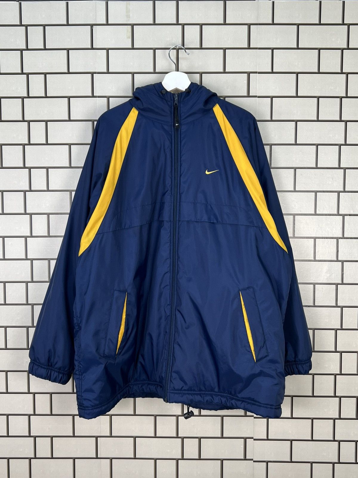Nike Vintage Nike Hooded Reversible Jacket Size US L / EU 52-54 / 3 - 1 Thumbnail