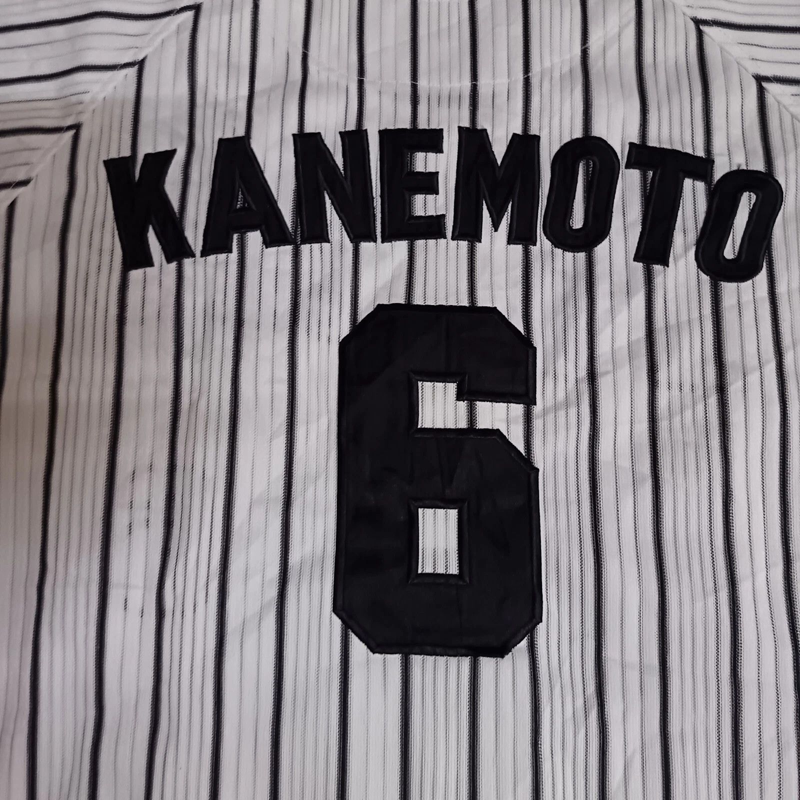 MLB Hanshin Tigers Tomoaki Kanemoto Japanese Baseball Jersey Size US L / EU 52-54 / 3 - 5 Thumbnail