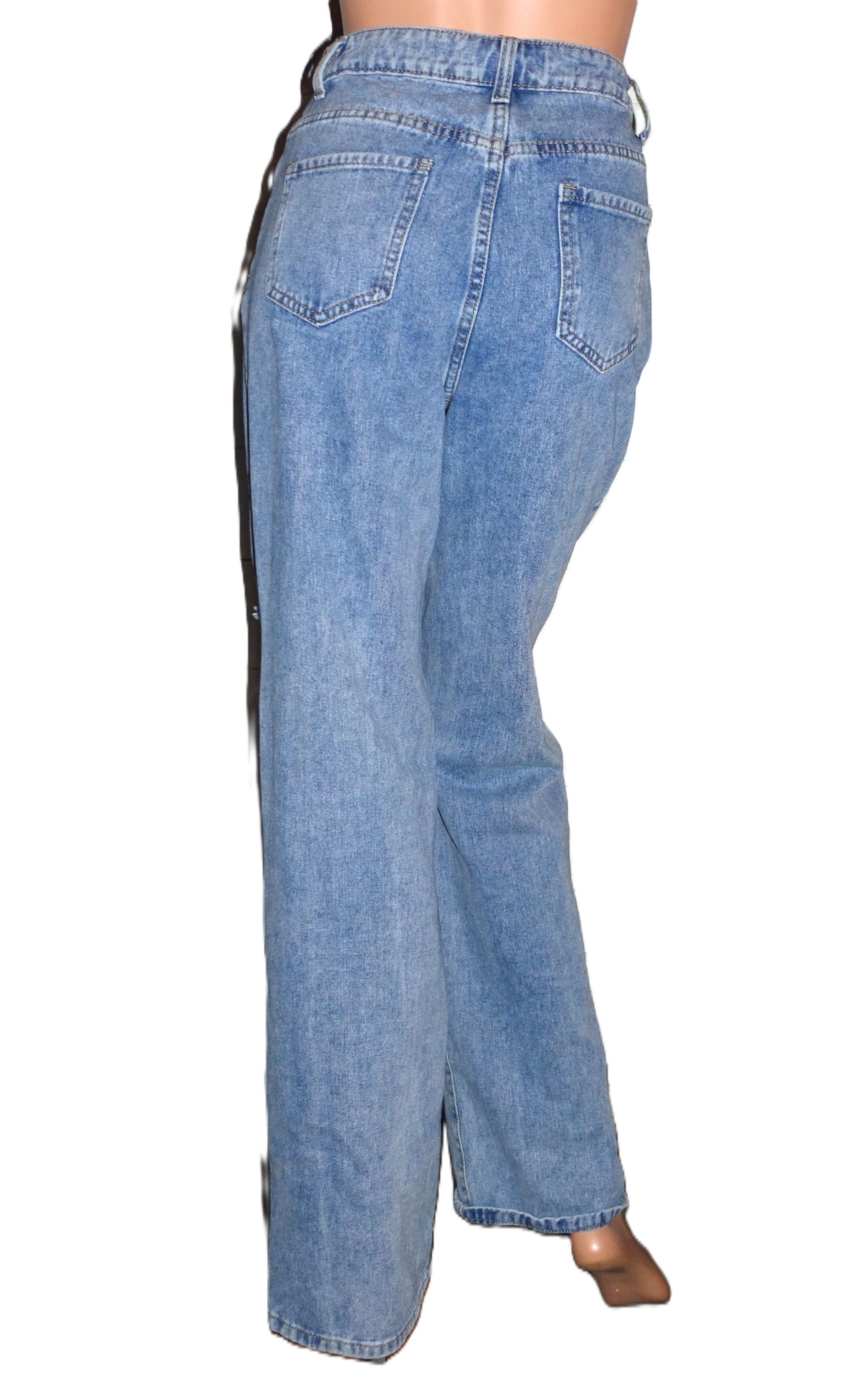 Shein Shein High Waist Frayed Ripped Jeans 2 Size 25" / US 0 / IT 36 - 4 Thumbnail