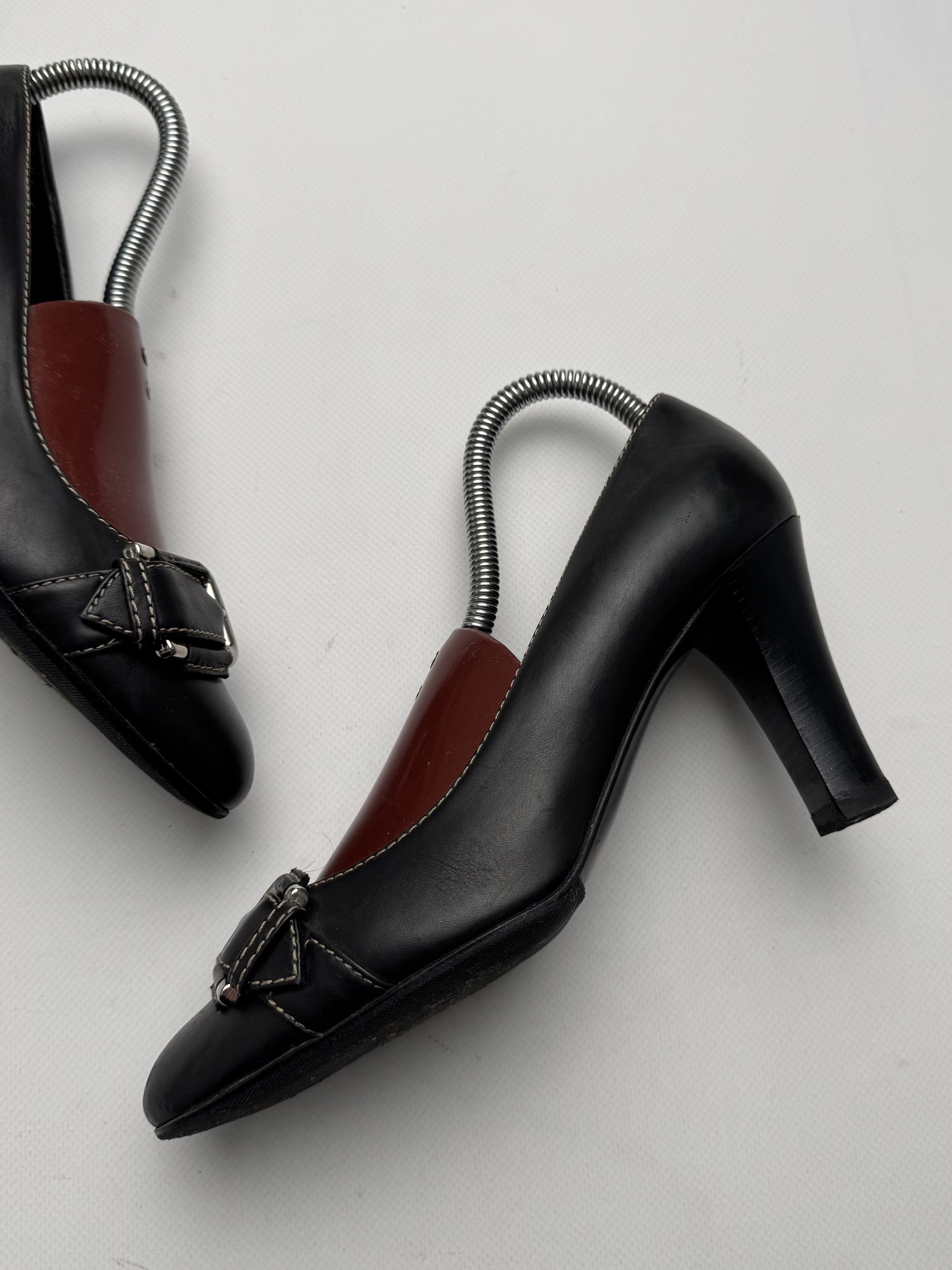 Bally Bally Vintage Leather Pumps Buckle Detail High Heel E2 Size US 8 / IT 38 - 4 Thumbnail