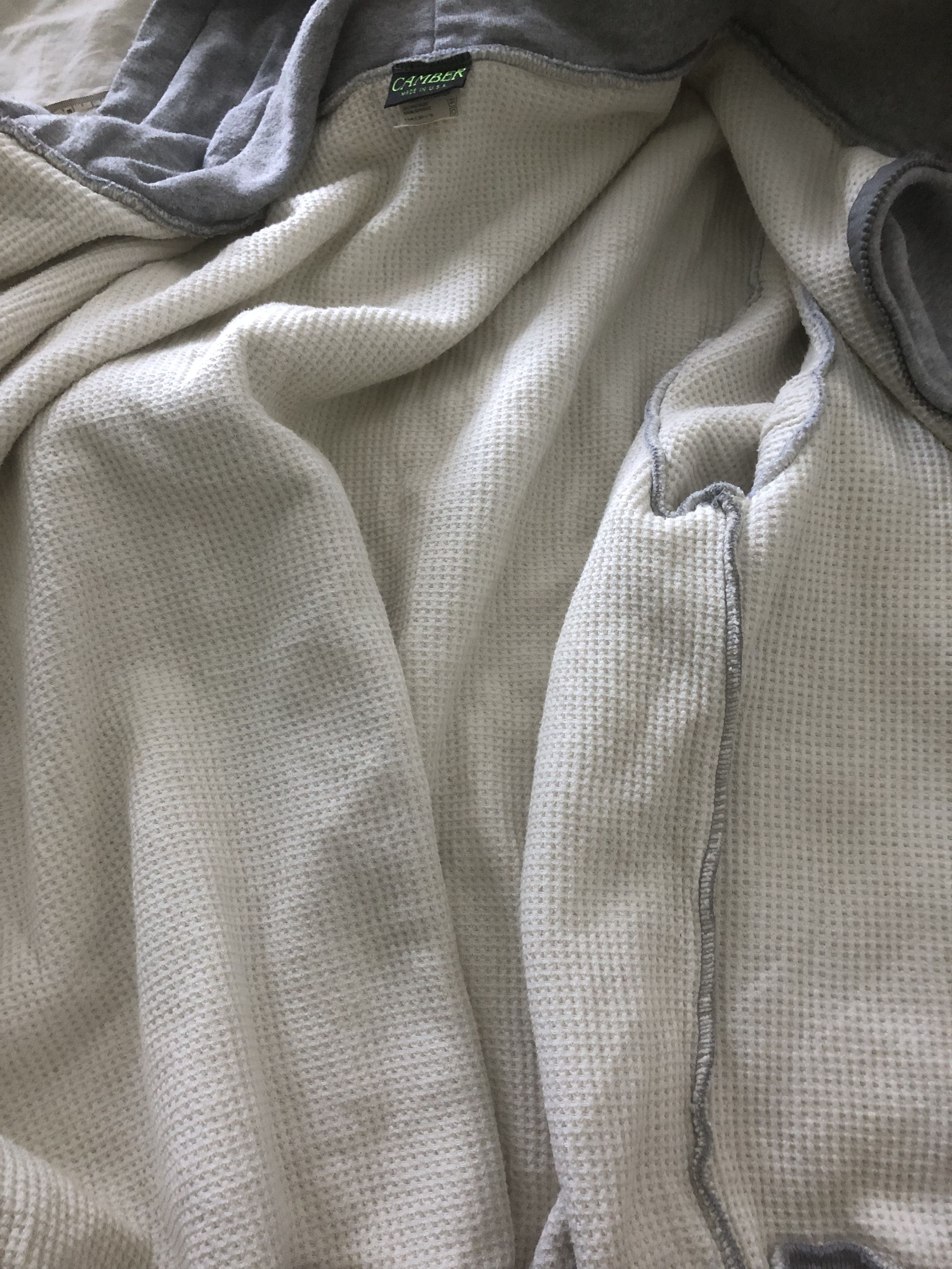 Camber Vintage 80s Camber USA Heavyweight Thermal Knit Hoodie Size US XL / EU 56 / 4 - 7 Thumbnail