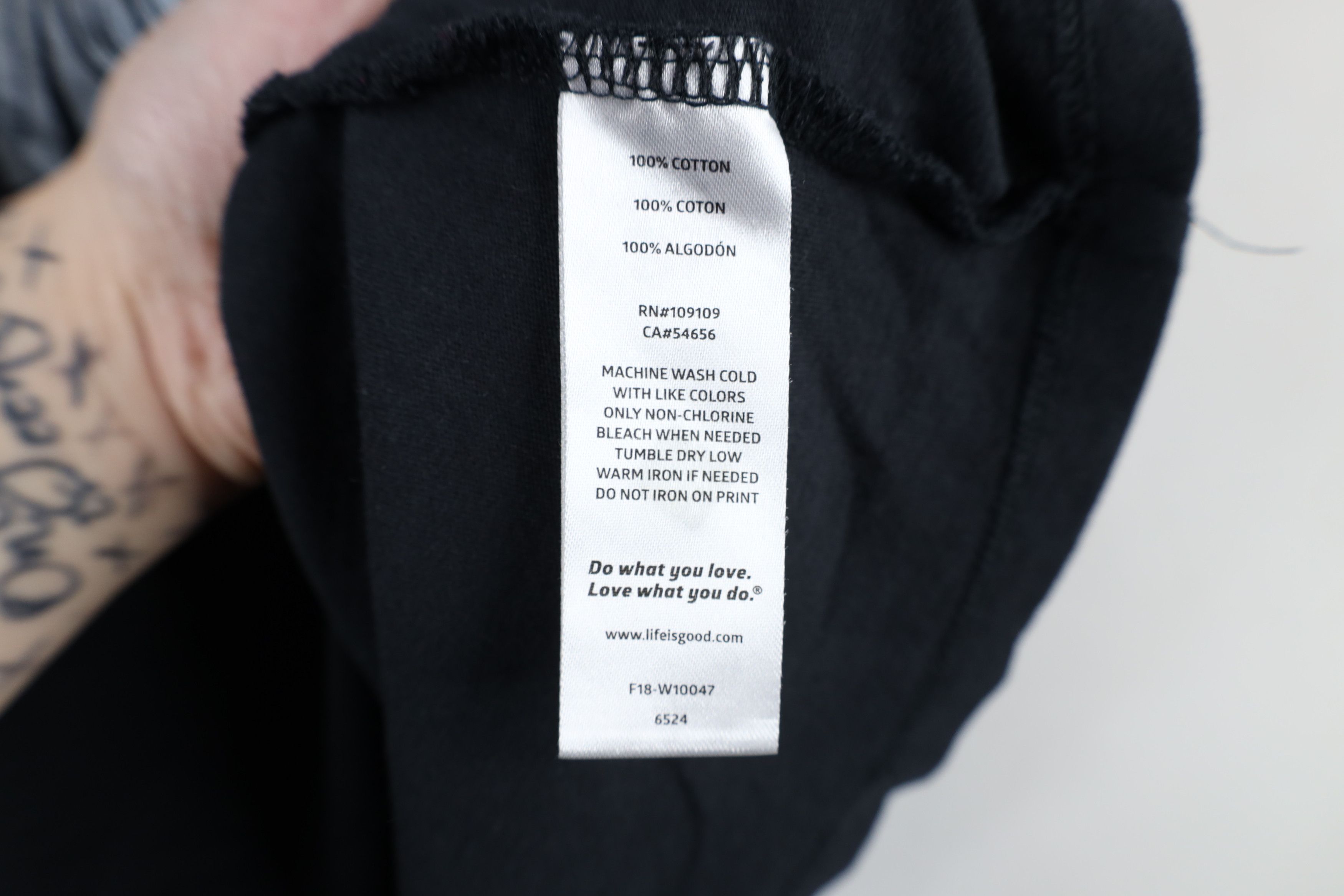 Life is Good × Vintage Life Is Good Spell Out Flower Short Sleeve T-Shirt Black Size L / US 10 / IT 46 - 11 Thumbnail